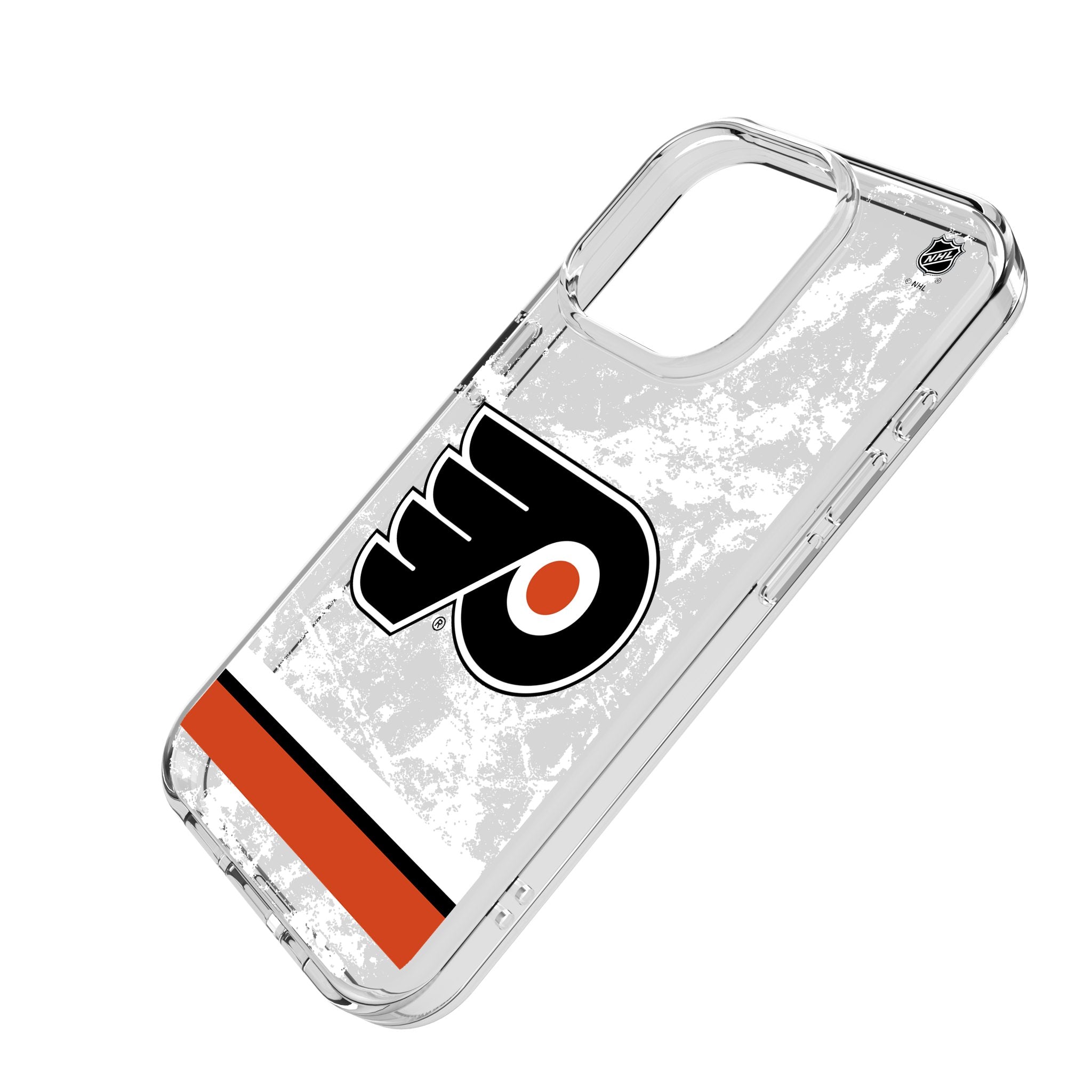 Philadelphia Flyers Ice Stripe Clear Phone Case for Apple iPhone