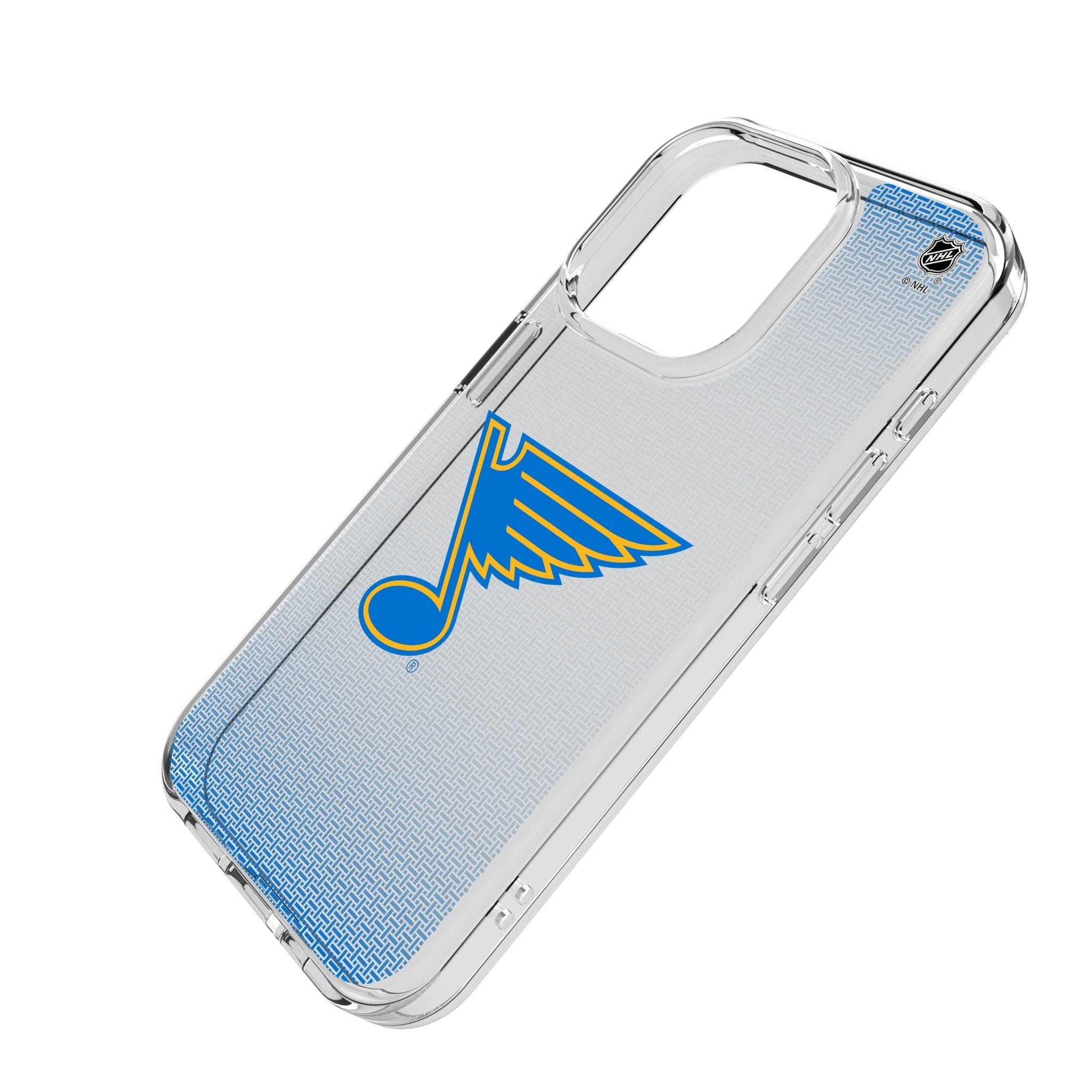 St. Louis Blues Linen Clear Phone Case for Apple iPhone