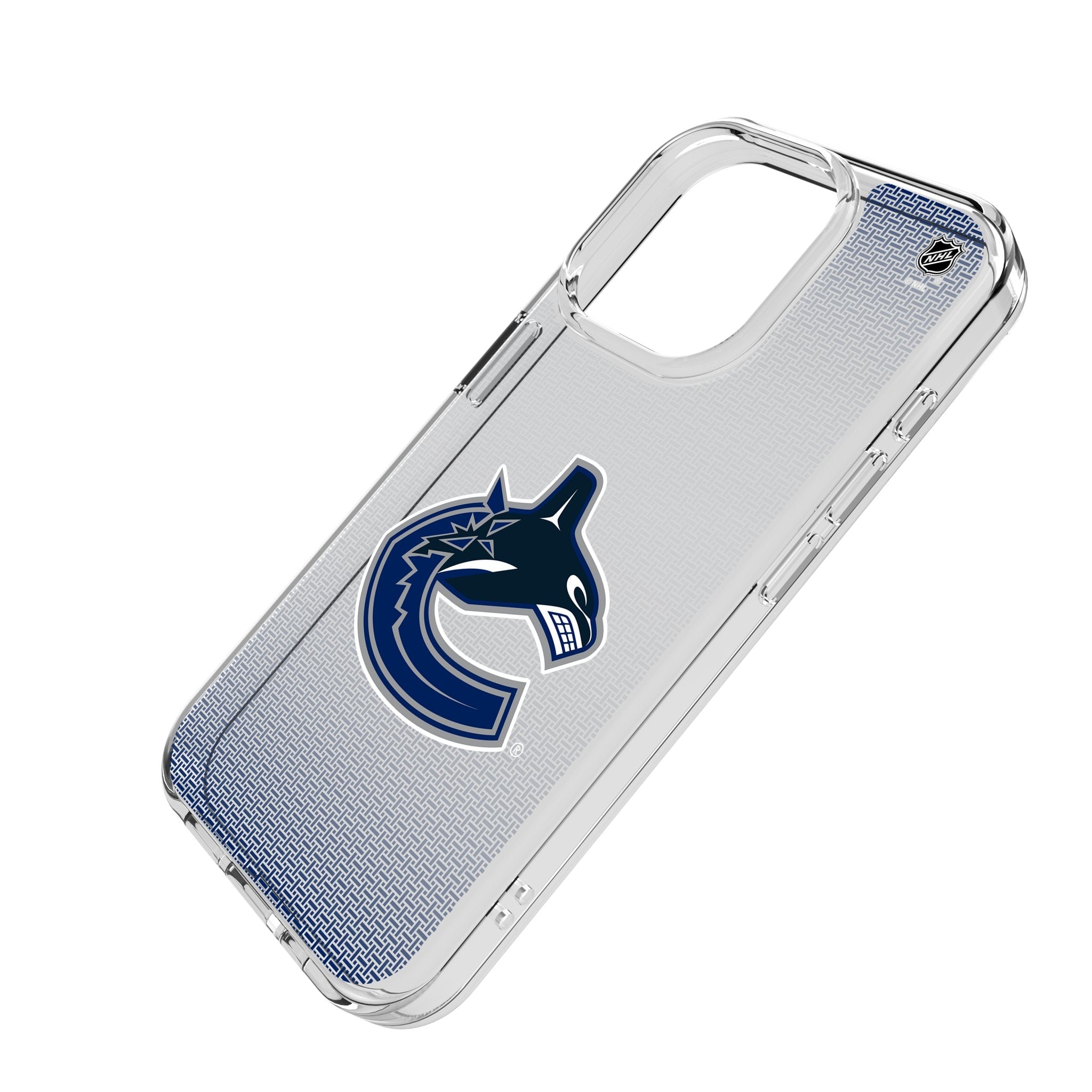 Vancouver Canucks Linen Clear Phone Case for Apple iPhone