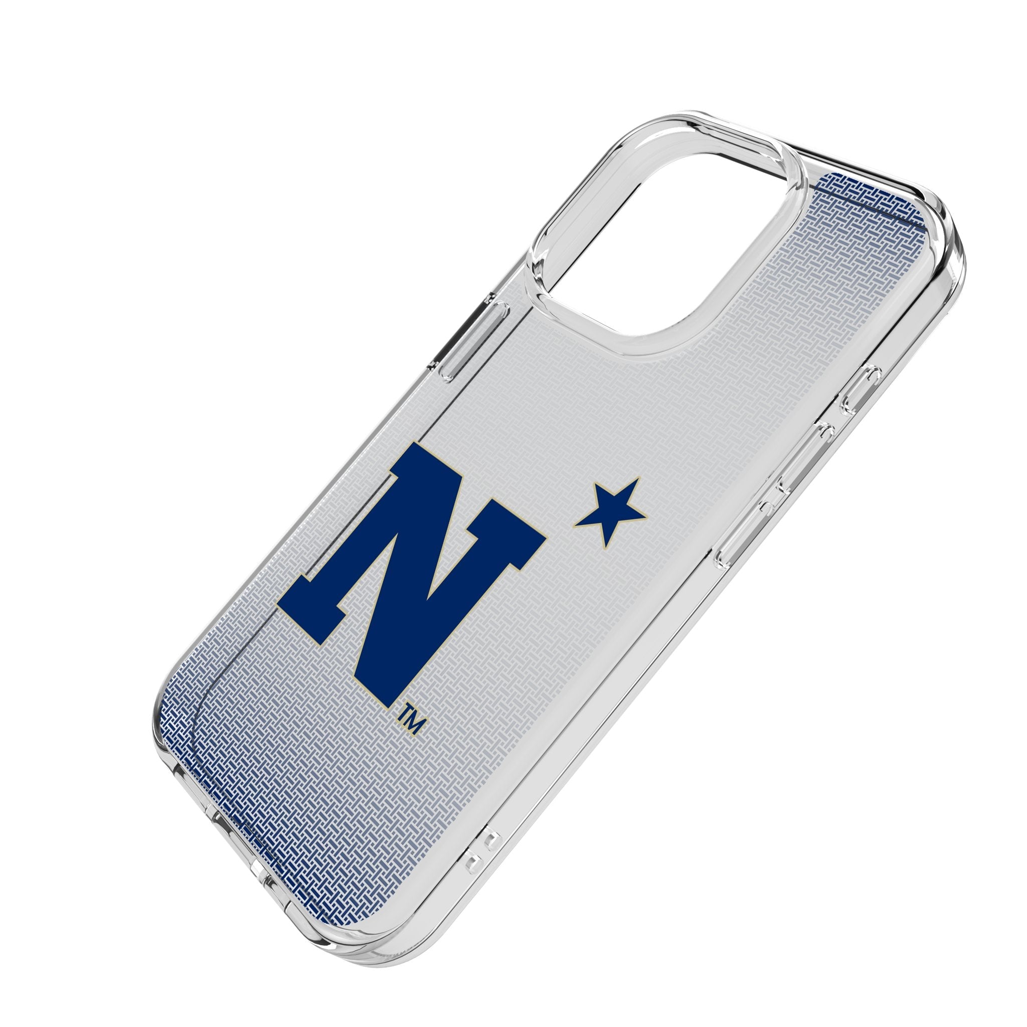 United State Naval Academy Midshipmen Linen Clear Phone Case for Apple iPhone