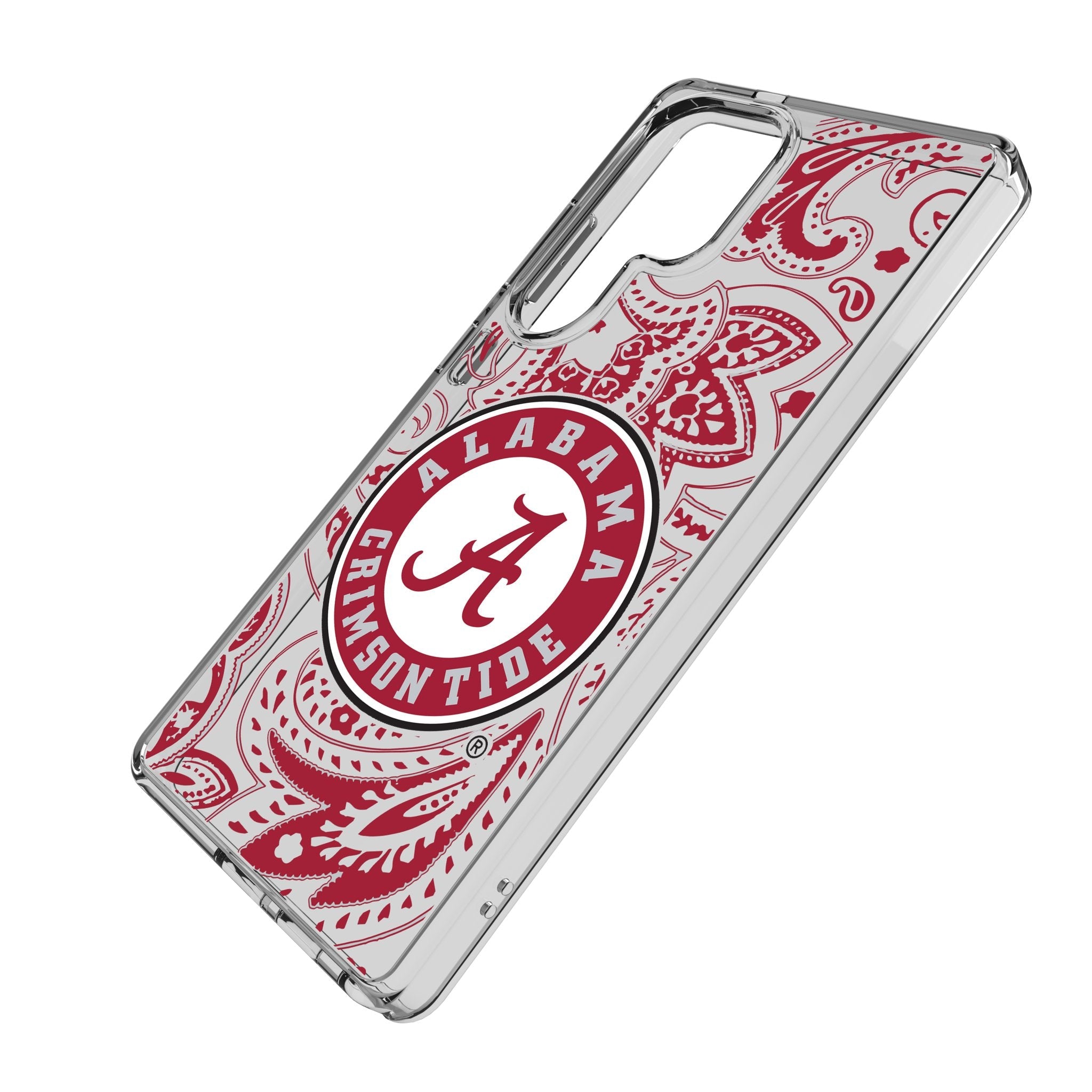 University of Alabama Crimson Tide Paisley Clear Phone Case for Samsung Galaxy 2