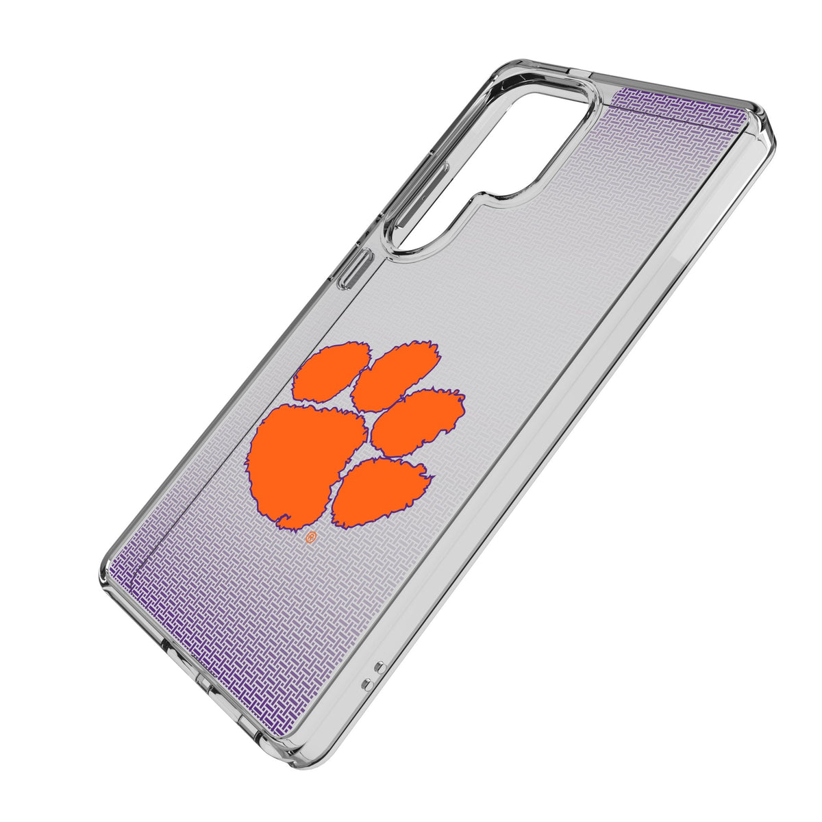 Clemson University Tigers Linen Clear Phone Case for Samsung Galaxy