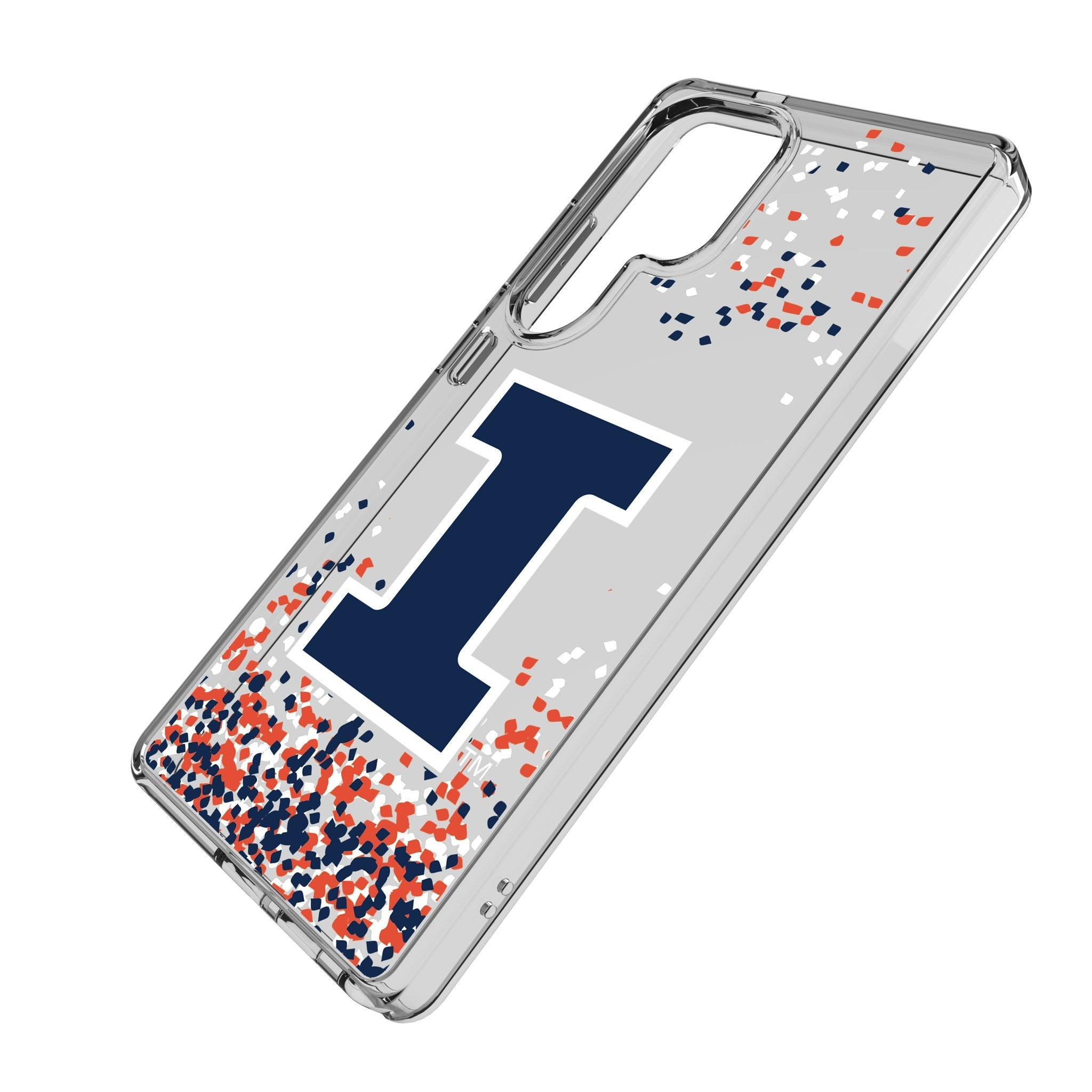 University of Illinois Fighting Illini Confetti Clear Phone Case for Samsung Galaxy
