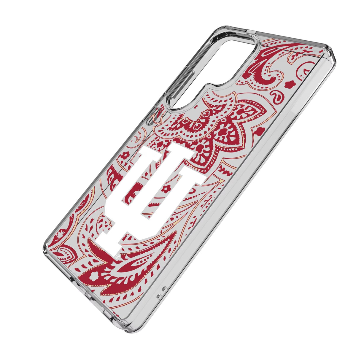 Indiana University Hoosiers Paisley Clear Phone Case for Samsung Galaxy