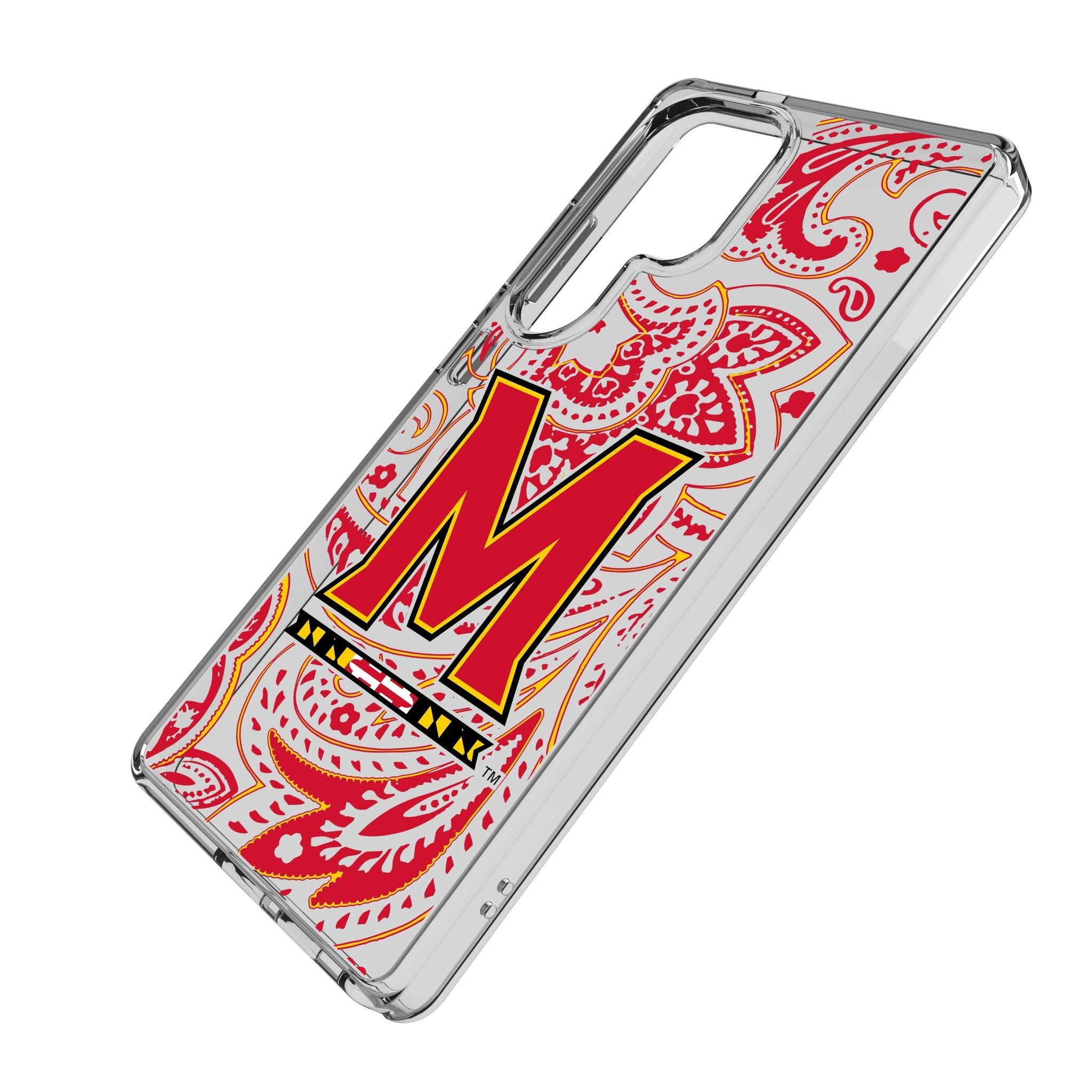 University of Maryland Terrapins Paisley Clear Phone Case for Samsung Galaxy 2