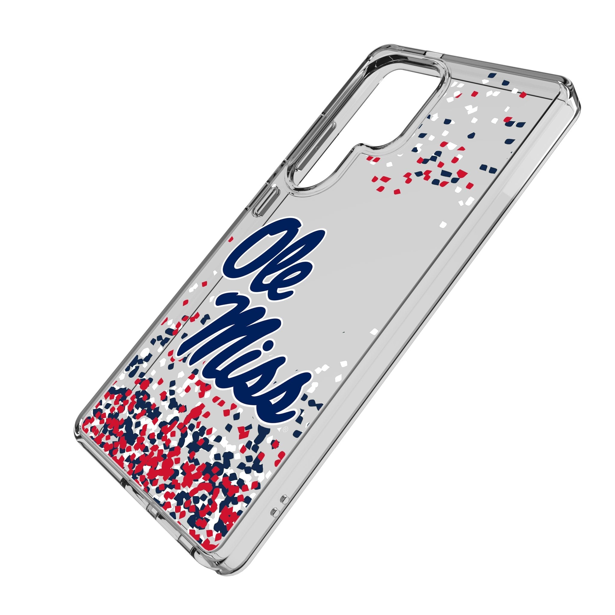 University of Mississippi Rebels Confetti Clear Phone Case for Samsung Galaxy 2