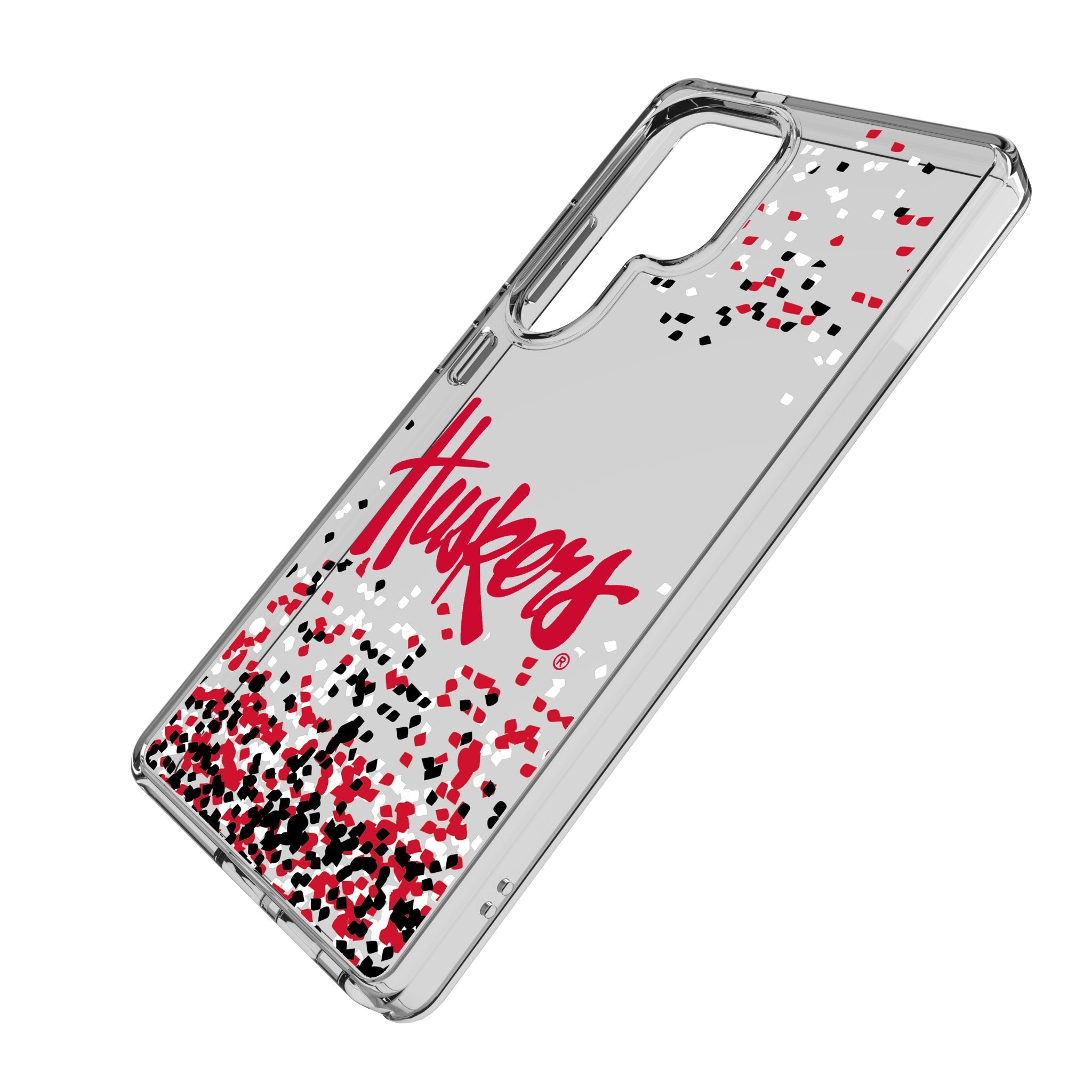 University of Nebraska Huskers Confetti Clear Phone Case for Samsung Galaxy 2