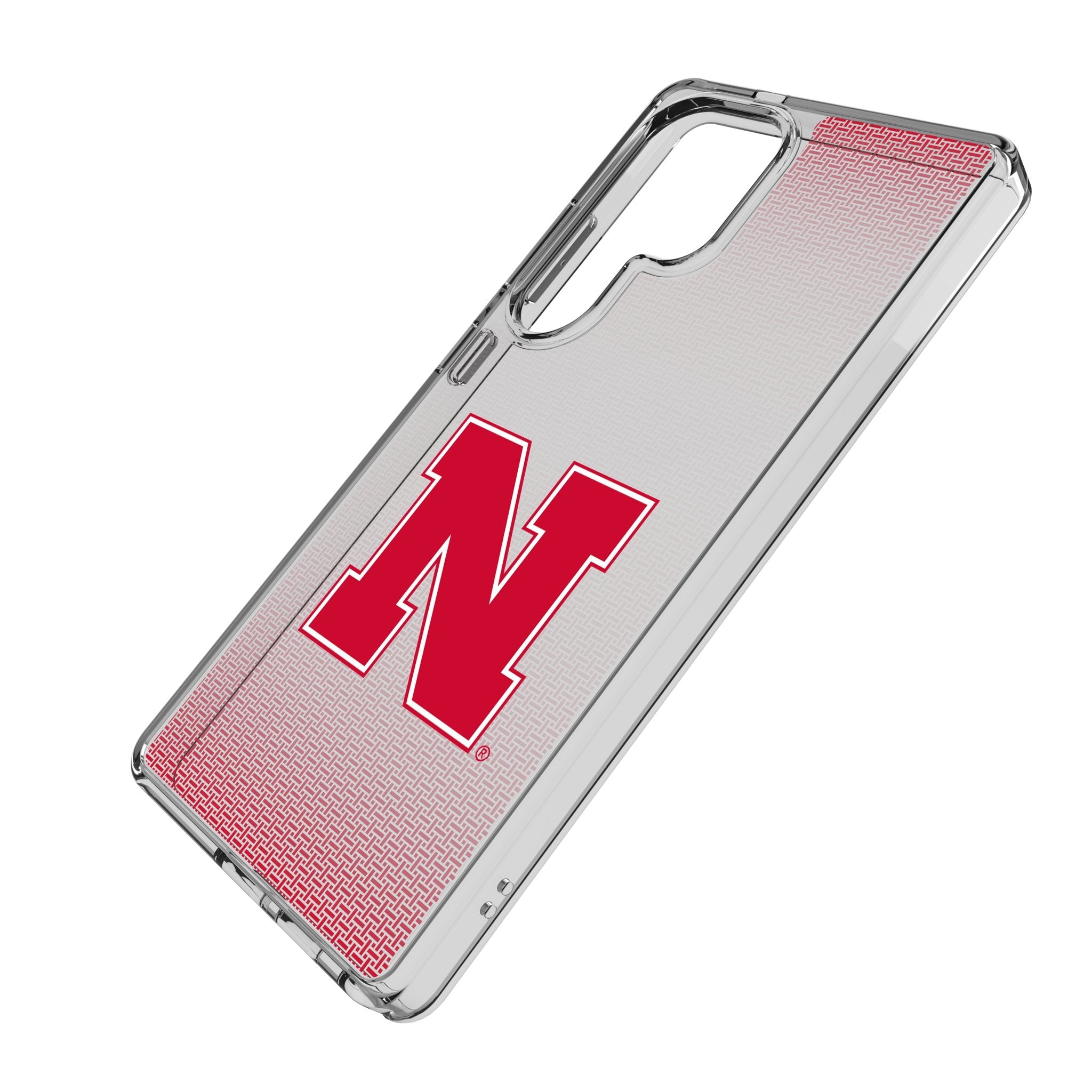 University of Nebraska Huskers Block N Linen Clear Phone Case for Samsung Galaxy 2