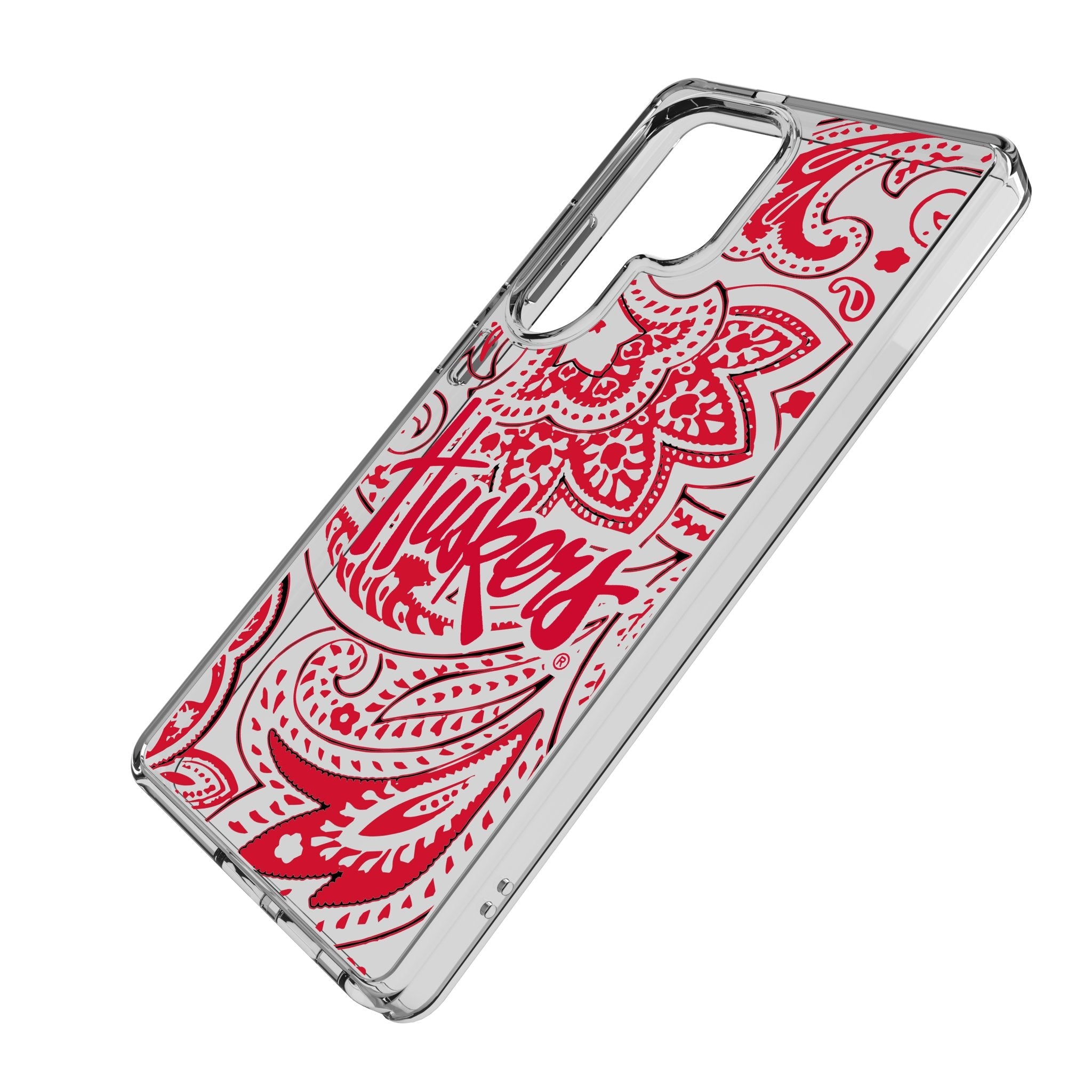 University of Nebraska Huskers Paisley Clear Phone Case for Samsung Galaxy