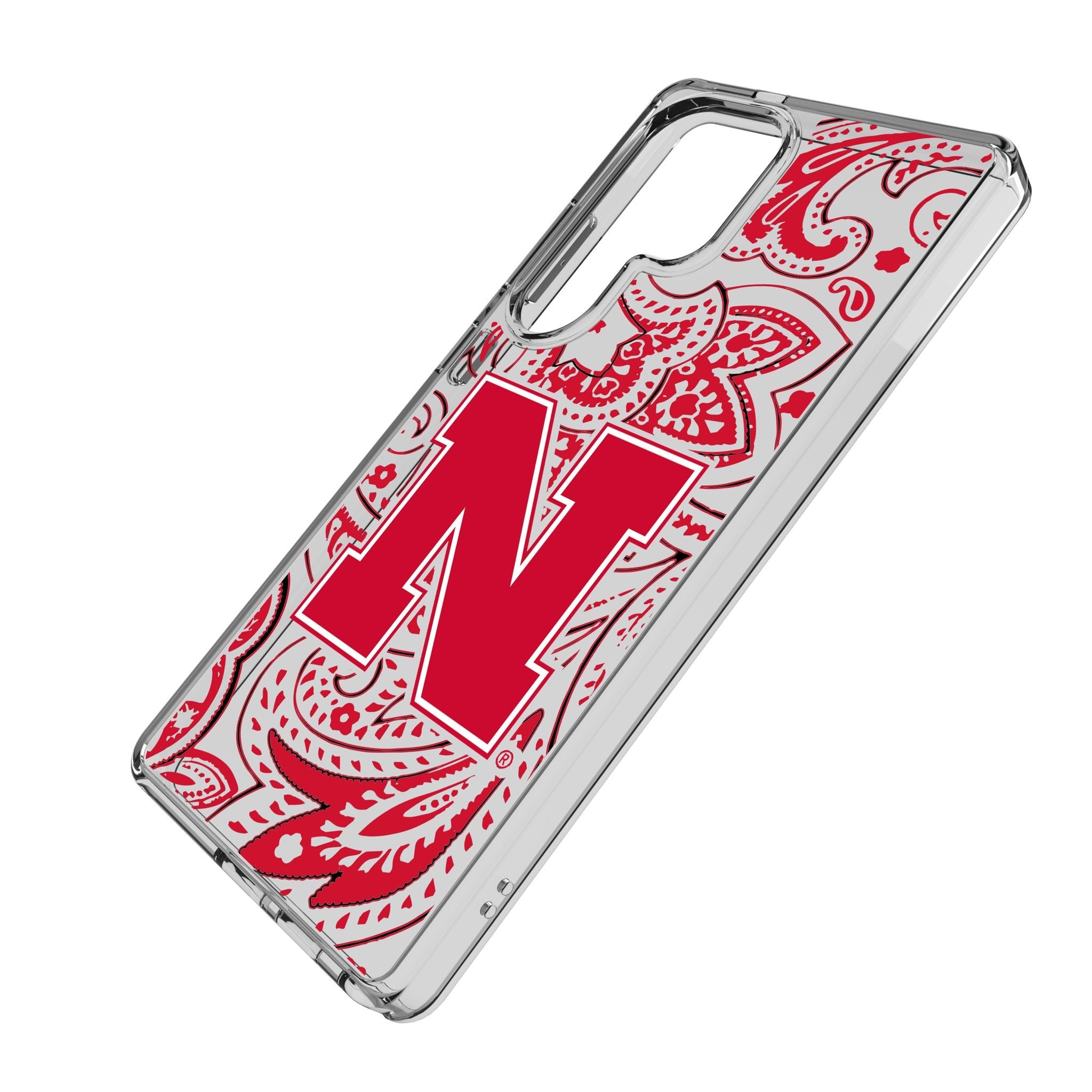 University of Nebraska Huskers Block N Paisley Clear Phone Case for Samsung Galaxy 2