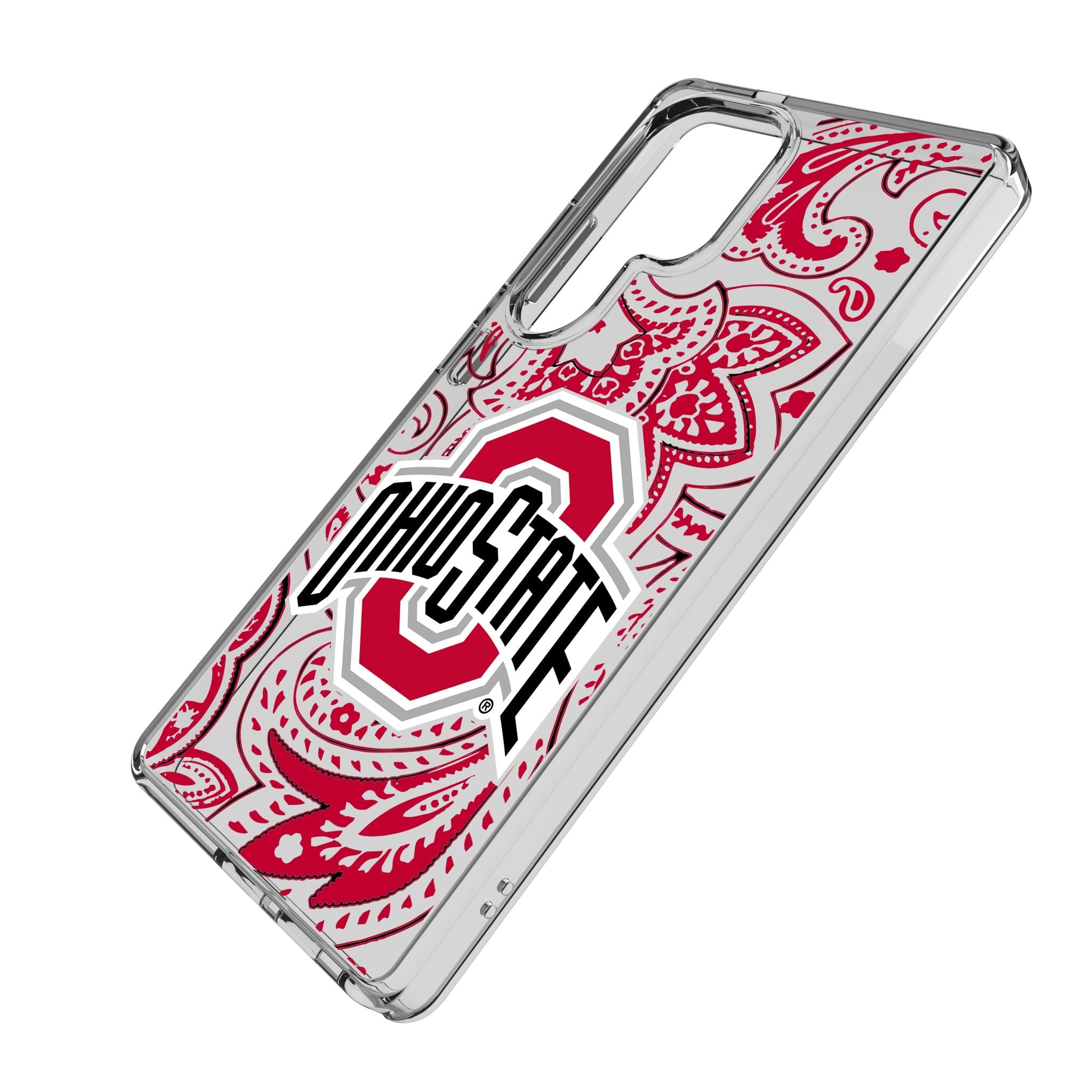 Ohio State University Buckeyes Paisley Clear Phone Case for Samsung Galaxy