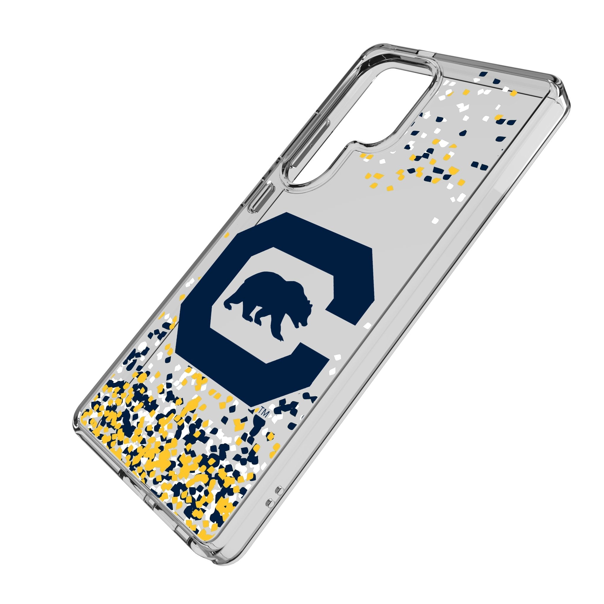 University of California Berkeley Golden Bears Confetti Clear Phone Case for Samsung Galaxy