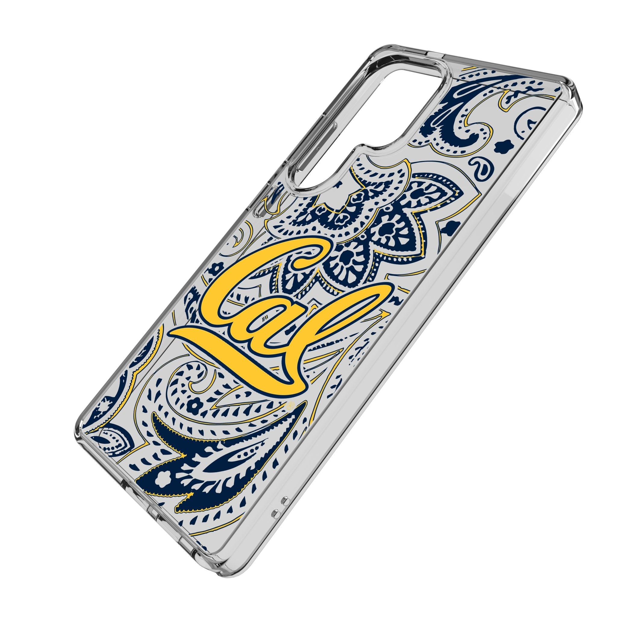 University of California Berkeley Golden Bears Paisley Clear Phone Case for Samsung Galaxy