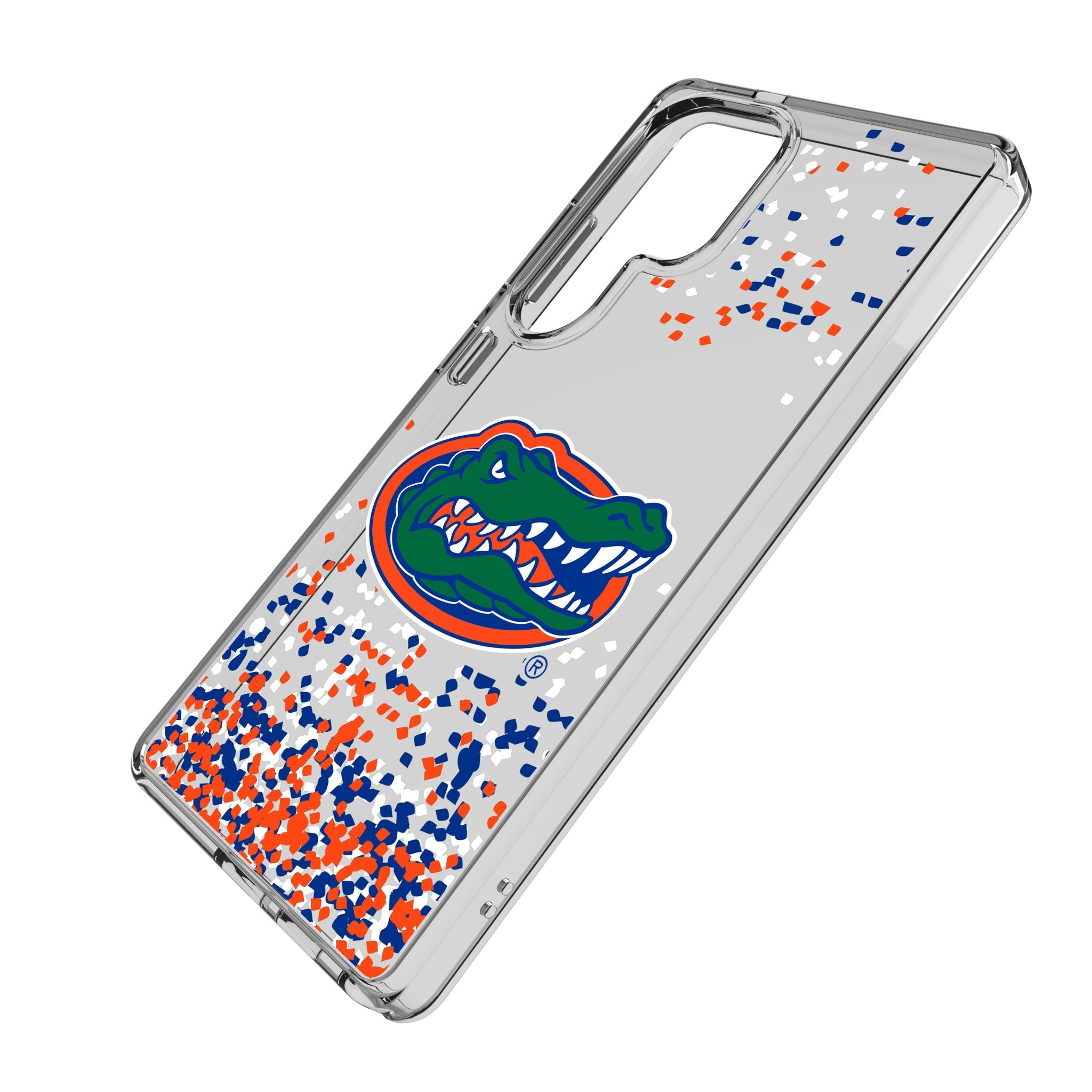 University of Florida Gators Confetti Clear Phone Case for Samsung Galaxy 2