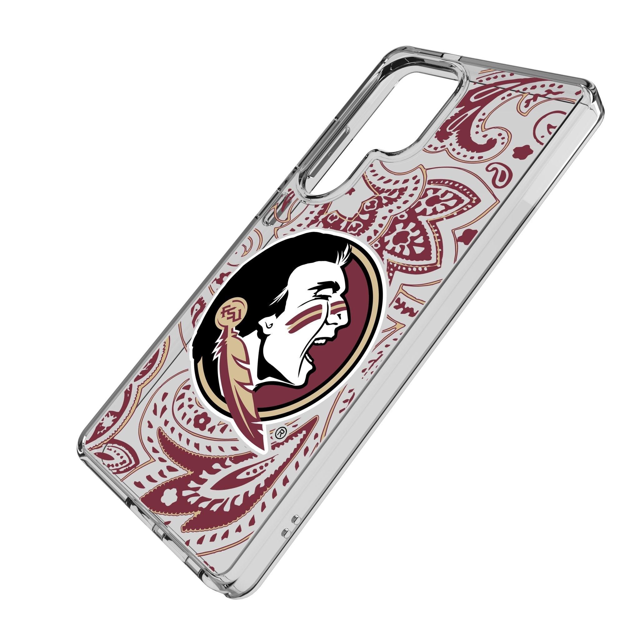 Florida State University Seminoles Paisley Clear Phone Case for Samsung Galaxy