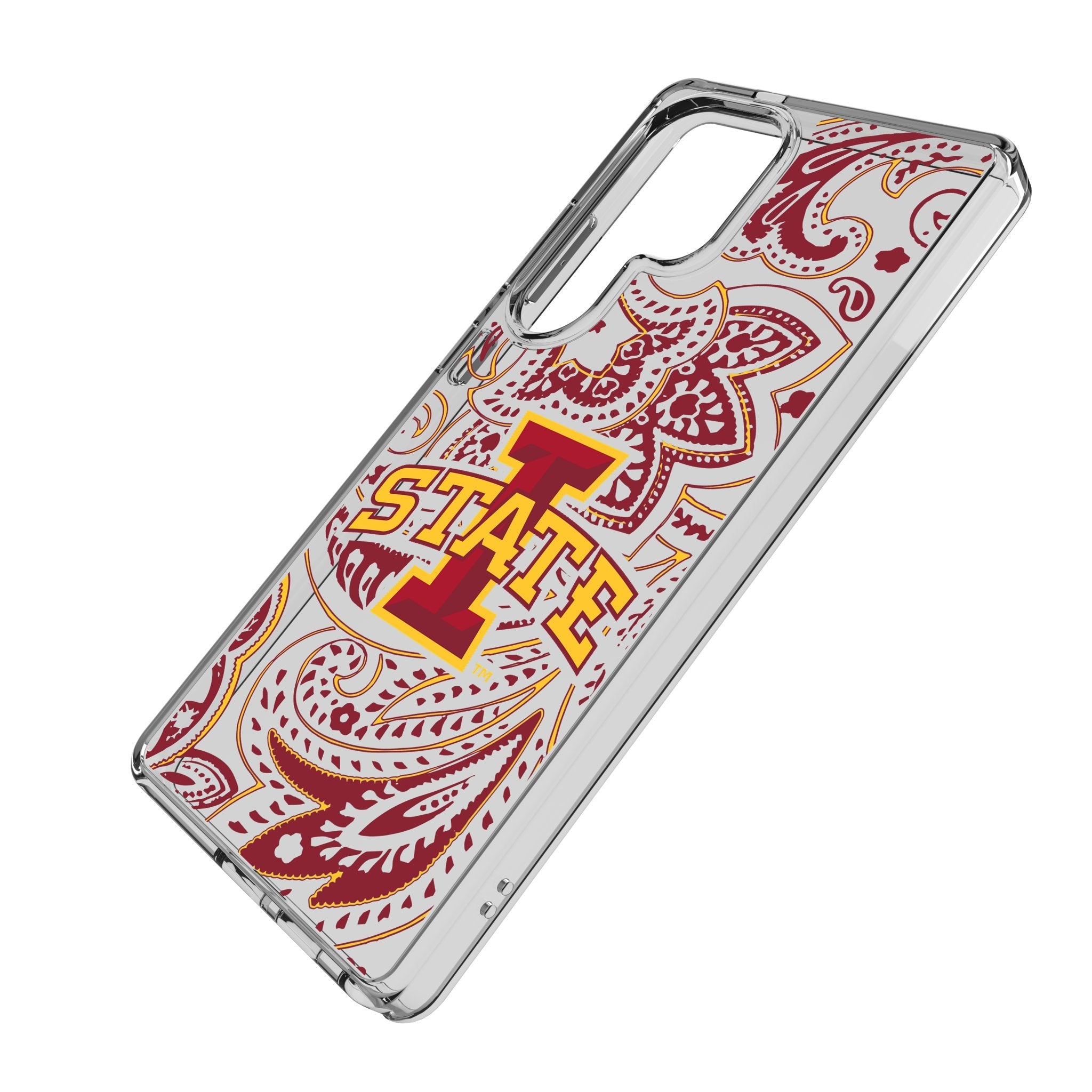 Iowa State University Cyclones Paisley Clear Phone Case for Samsung Galaxy