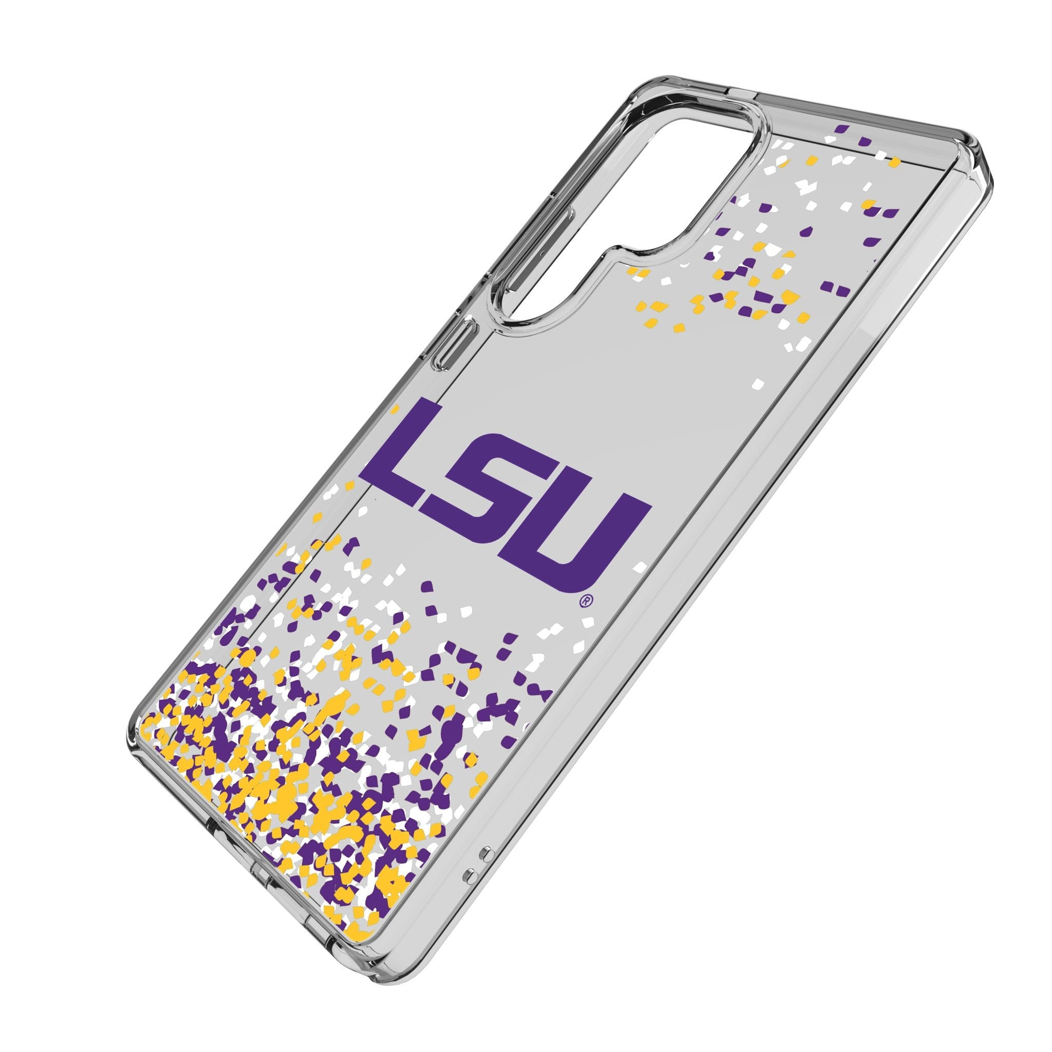 Louisiana State University Tigers Confetti Clear Phone Case for Samsung Galaxy