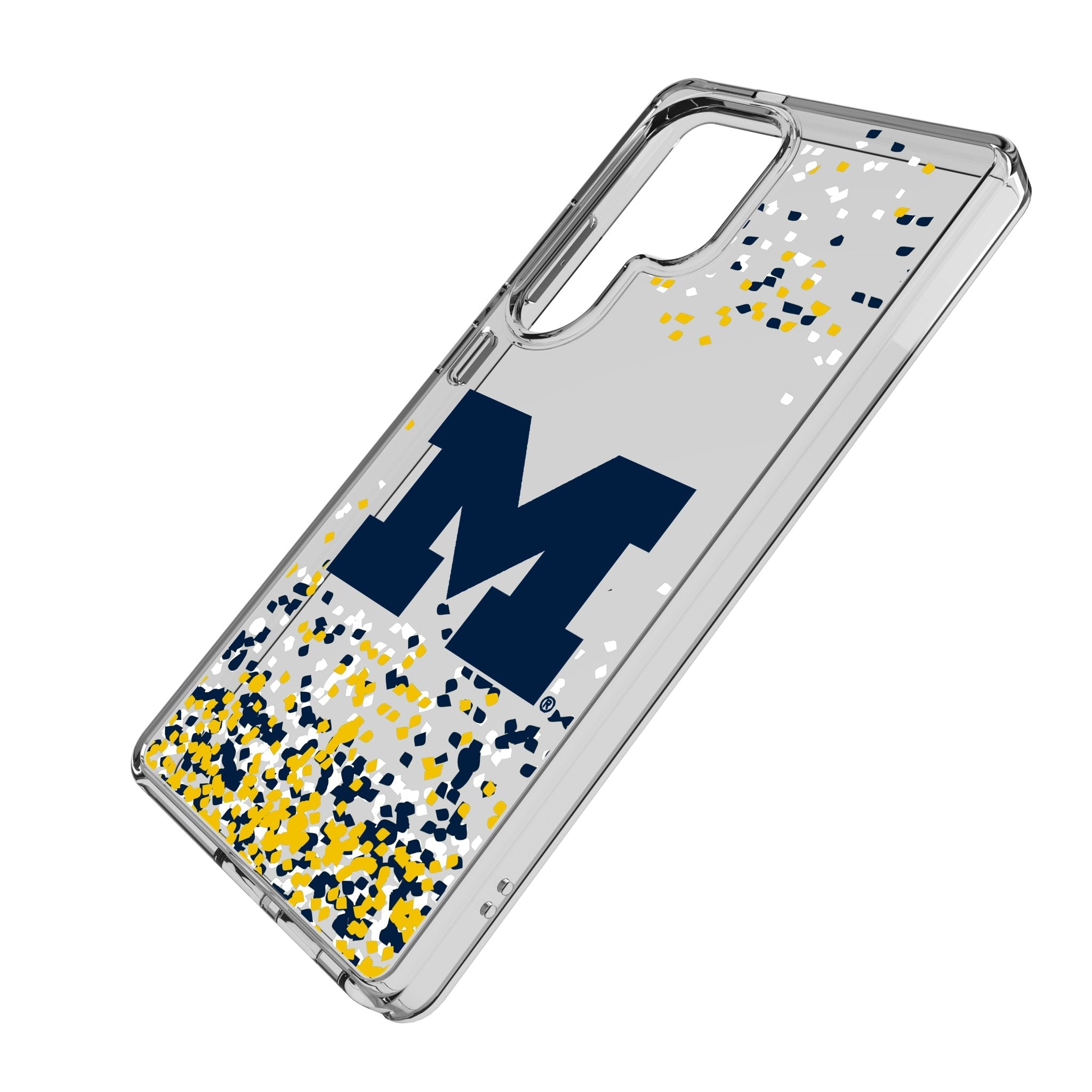 University of Michigan Wolverines Confetti Clear Phone Case for Samsung Galaxy 2