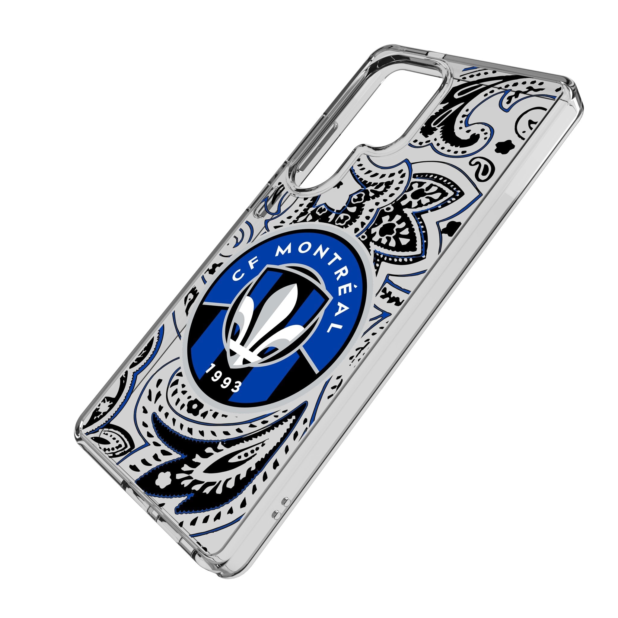 CF Montreal Paisley Clear Phone Case for Samsung Galaxy