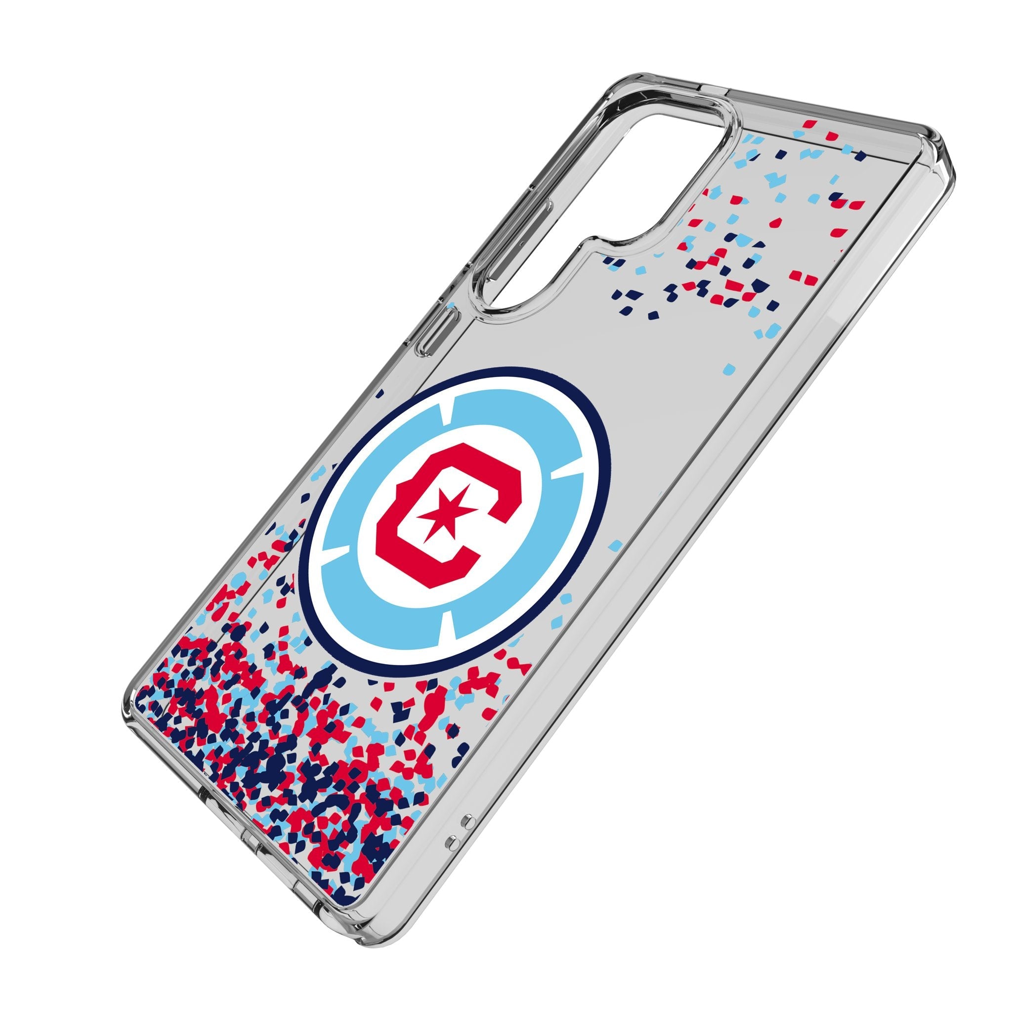 Chicago Fire Confetti Clear Phone Case for Samsung Galaxy