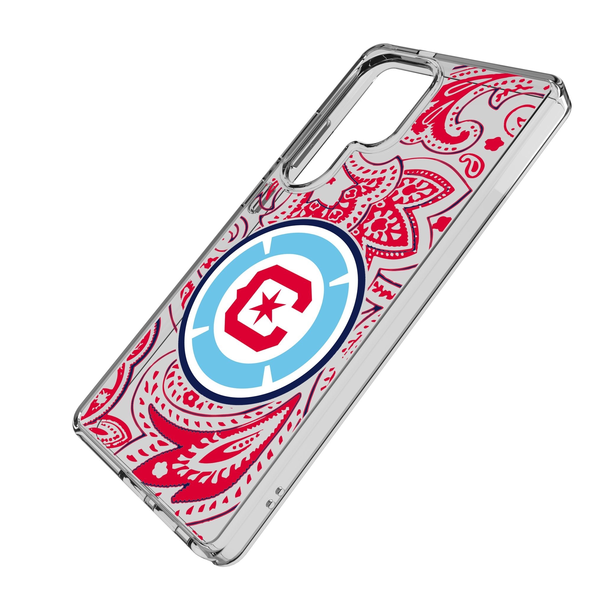 Chicago Fire Paisley Clear Phone Case for Samsung Galaxy