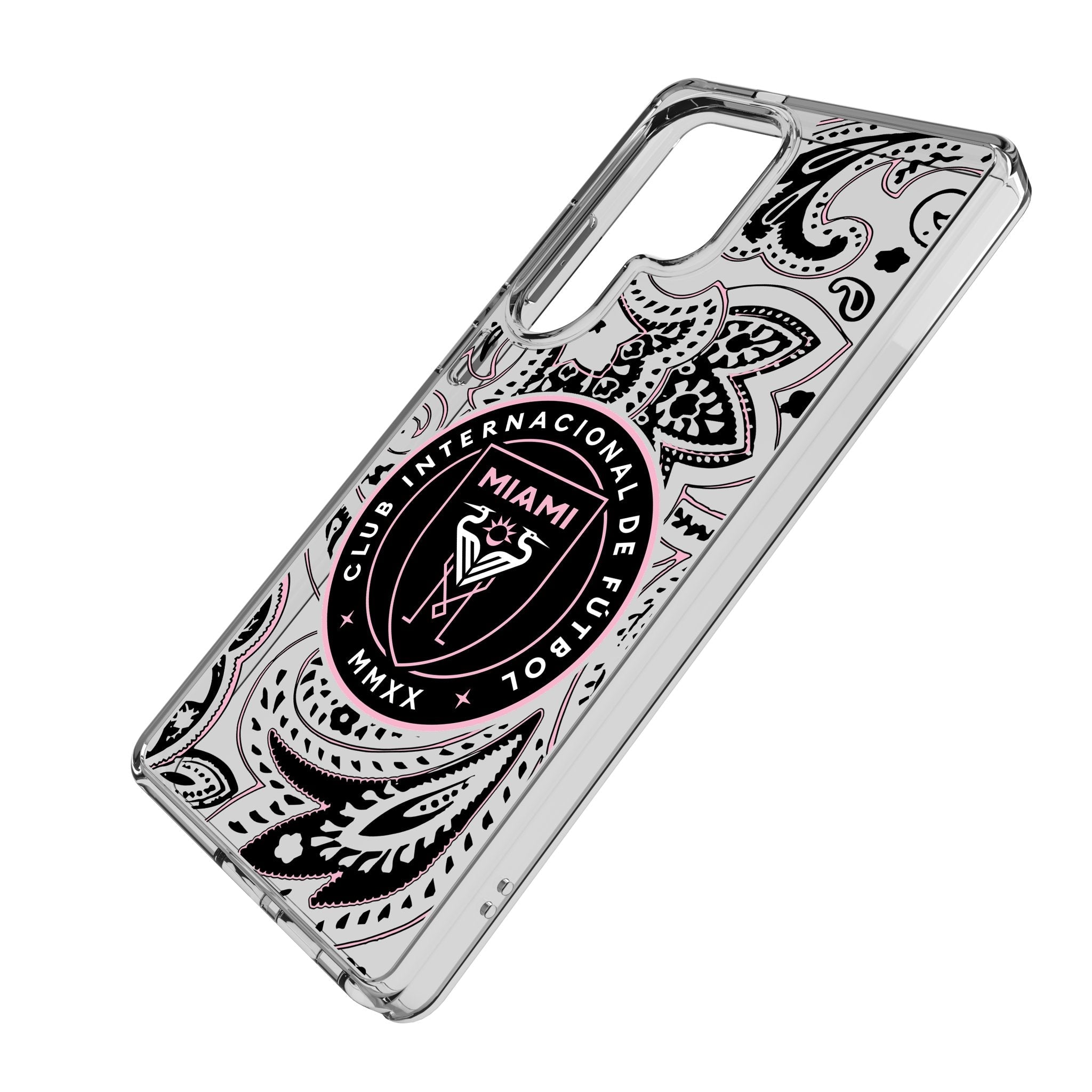 Inter Miami CF Paisley Clear Phone Case for Samsung Galaxy 2