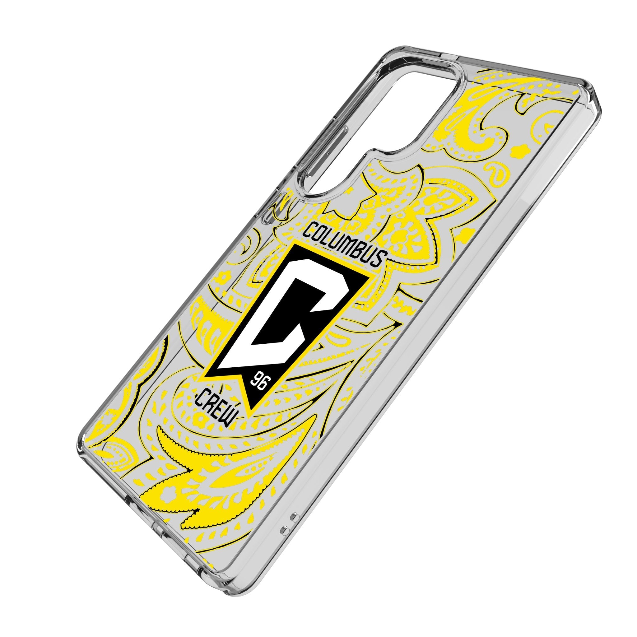 Columbus Crew Paisley Clear Phone Case for Samsung Galaxy