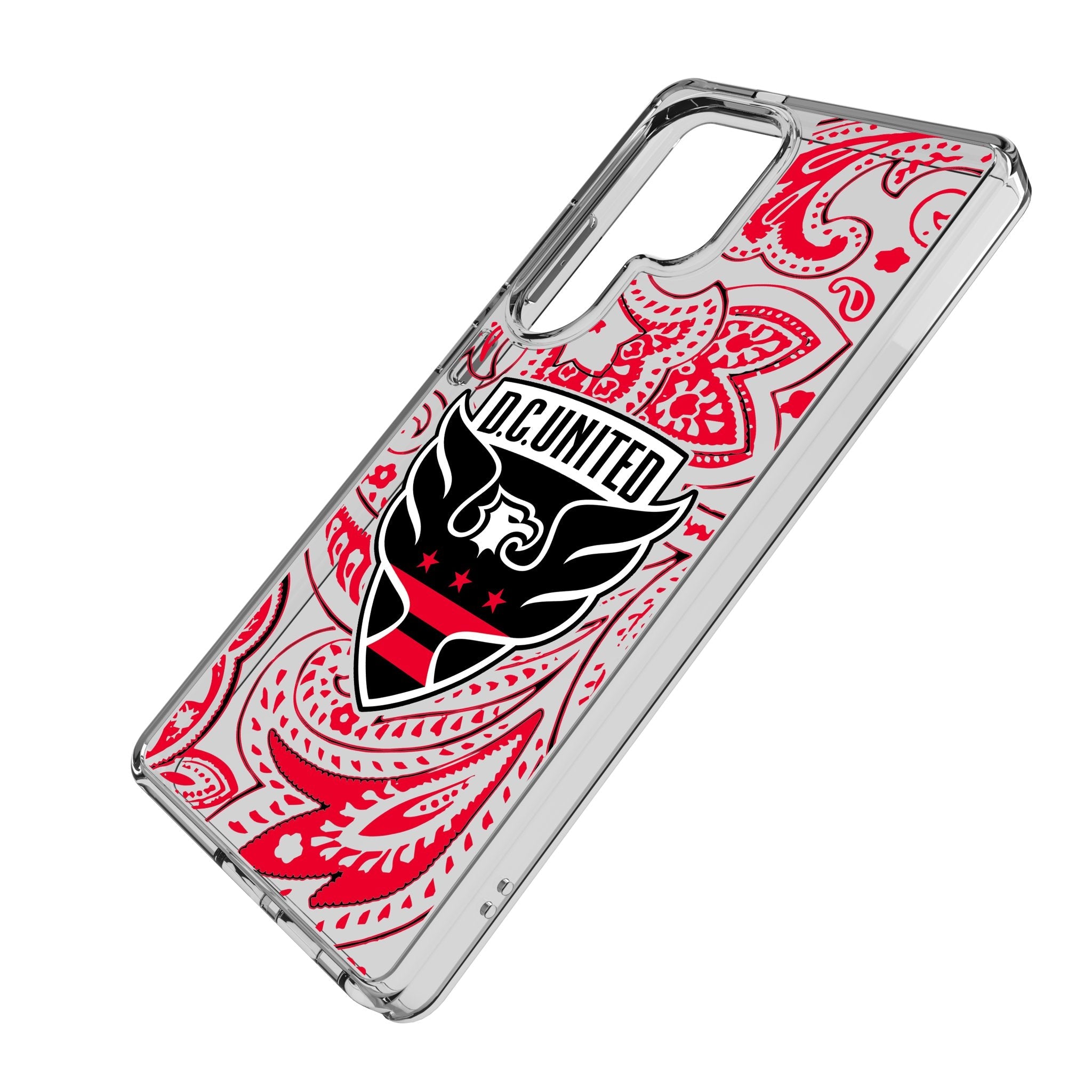 DC United Paisley Clear Phone Case for Samsung Galaxy