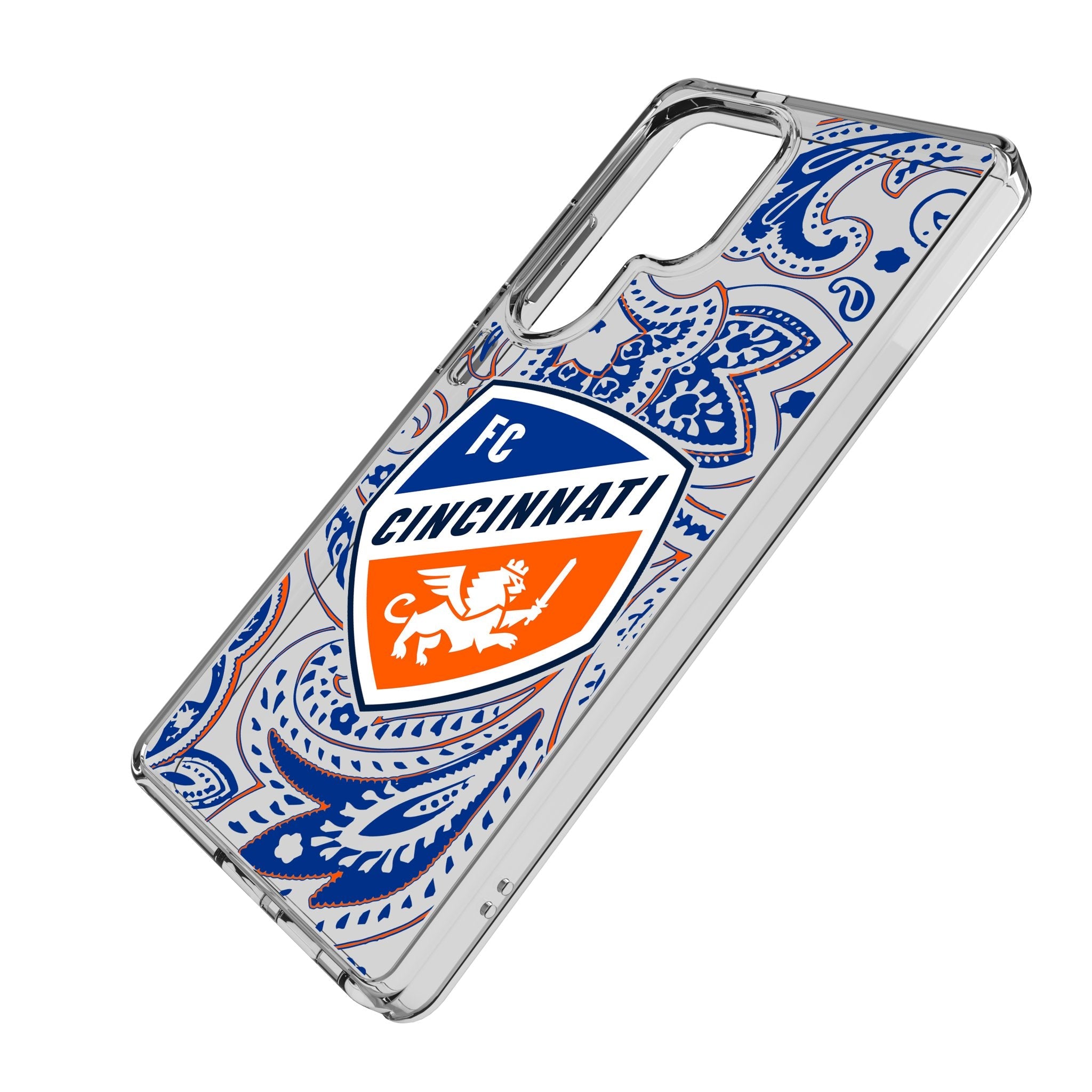 FC Cincinnati Paisley Clear Phone Case for Samsung Galaxy 2