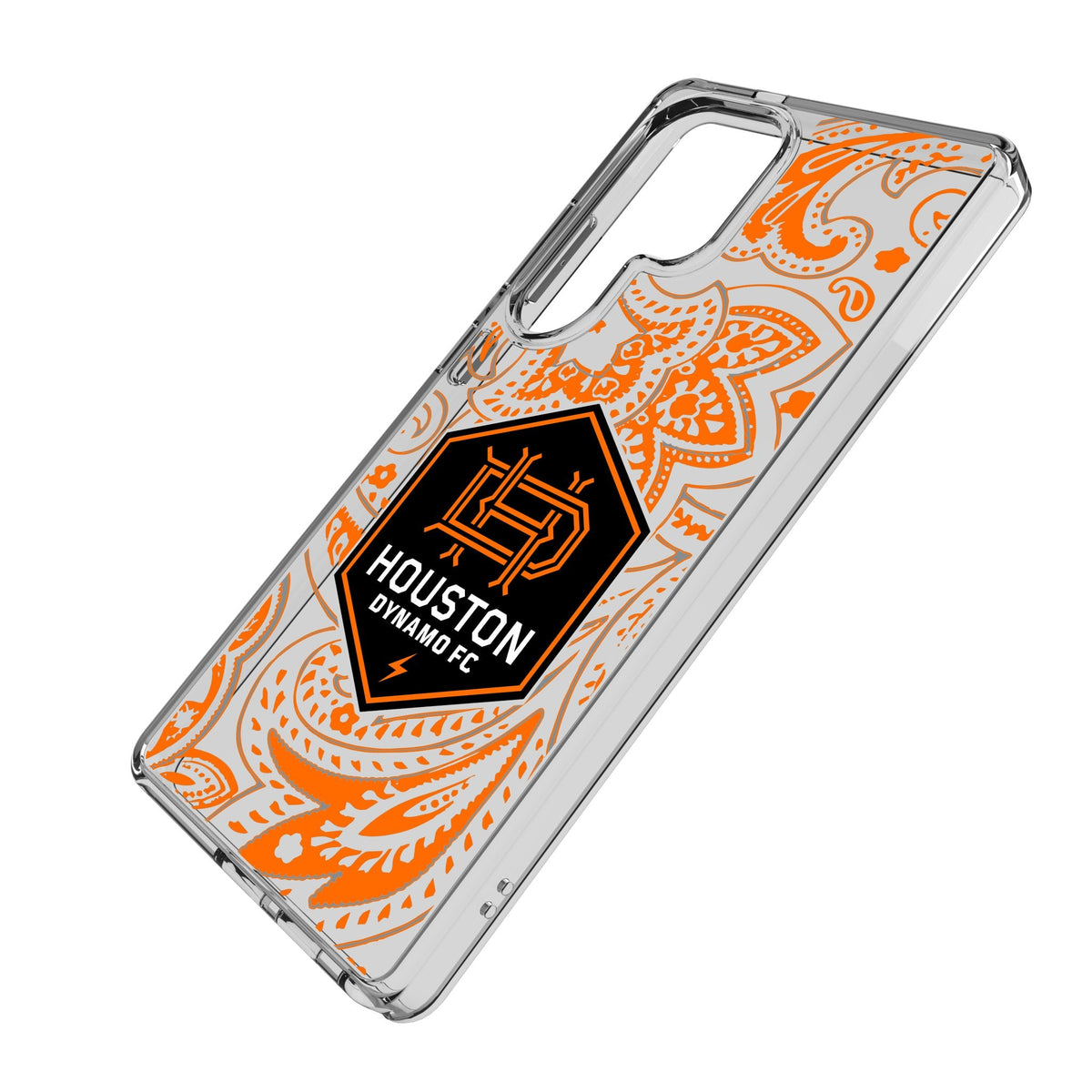 Houston Dynamo Paisley Clear Phone Case for Samsung Galaxy