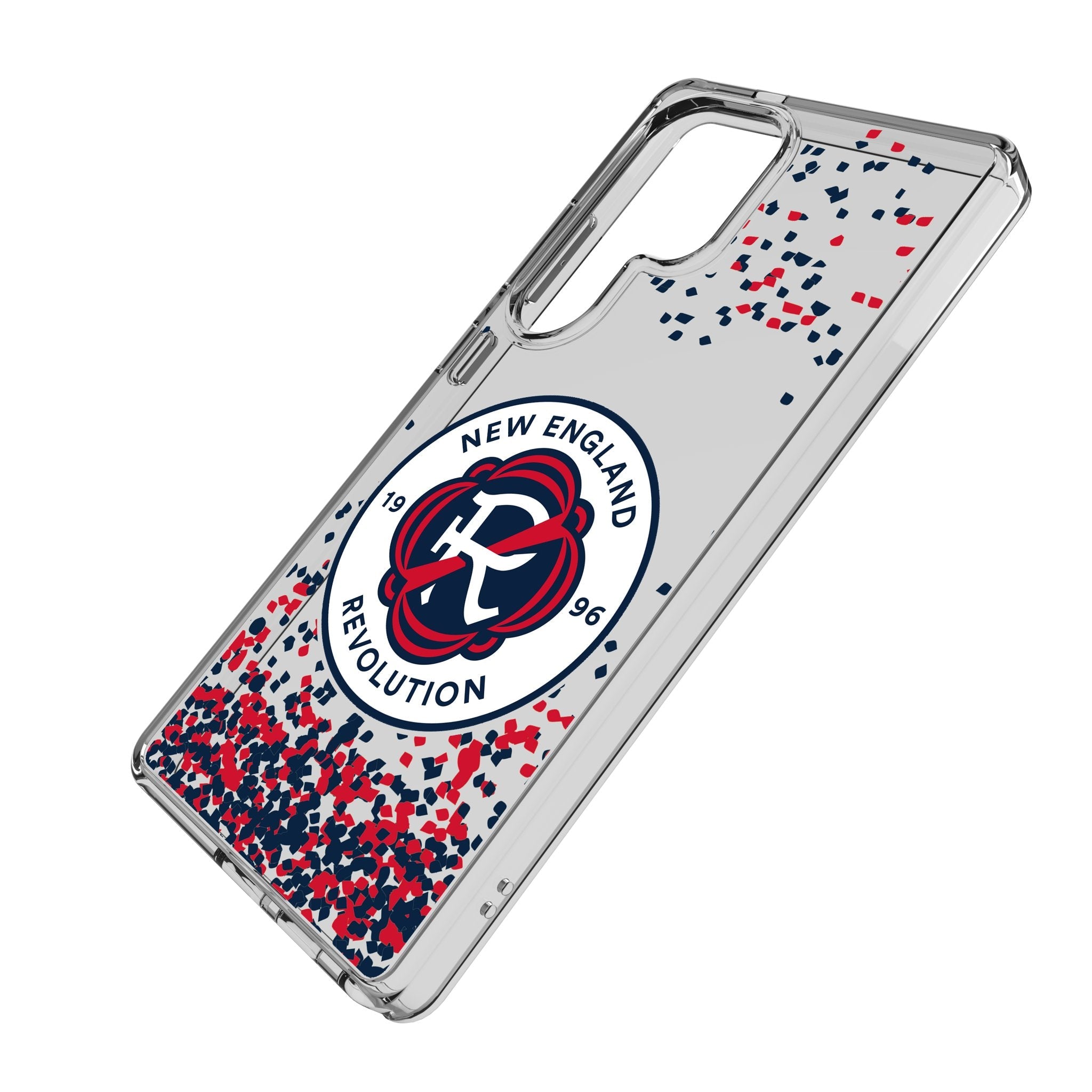 New England Revolution Confetti Clear Phone Case for Samsung Galaxy 2