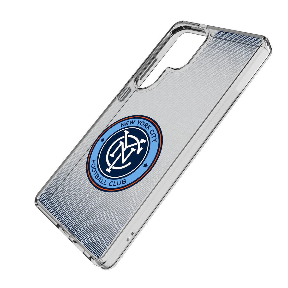 New York City FC Linen Clear Phone Case for Samsung Galaxy 2