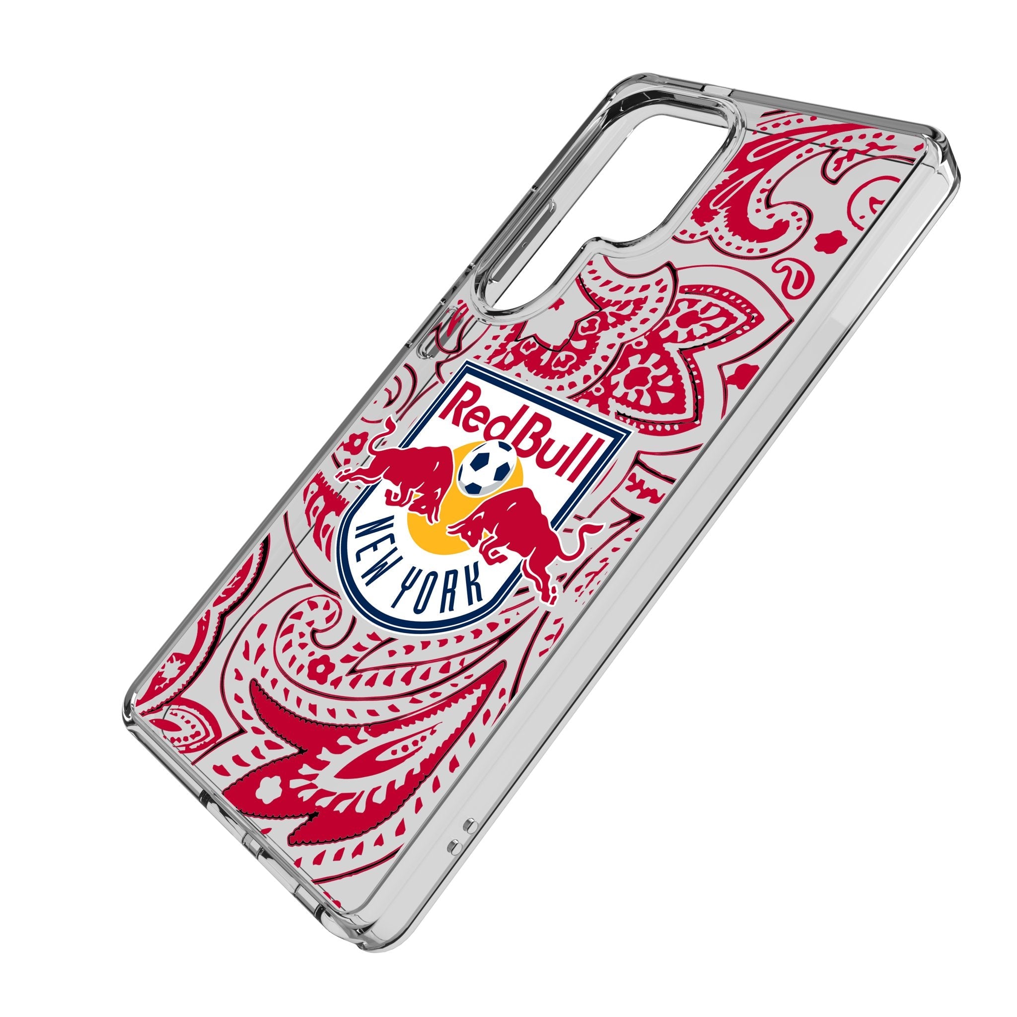 New York Red Bulls Paisley Clear Phone Case for Samsung Galaxy