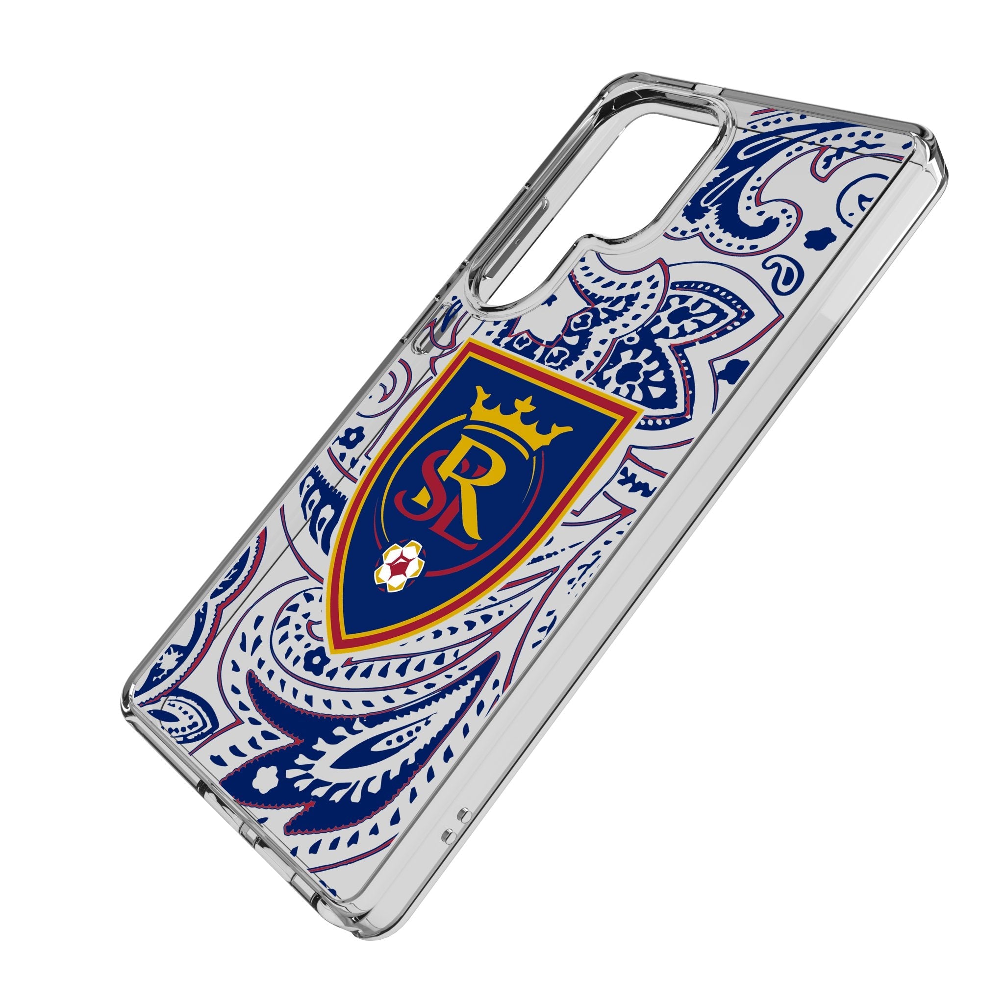 Real Salt Lake Paisley Clear Phone Case for Samsung Galaxy