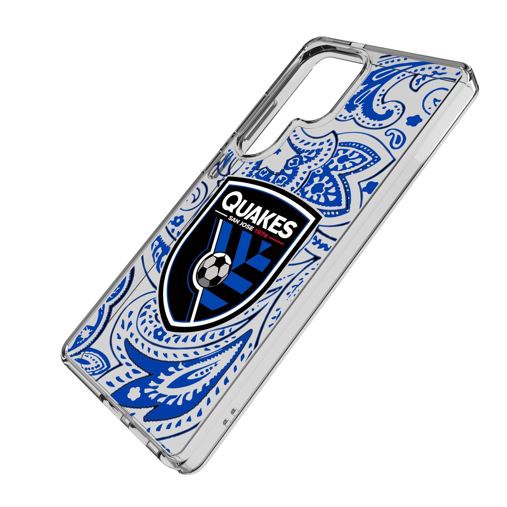 San Jose Earthquakes Paisley Clear Phone Case for Samsung Galaxy