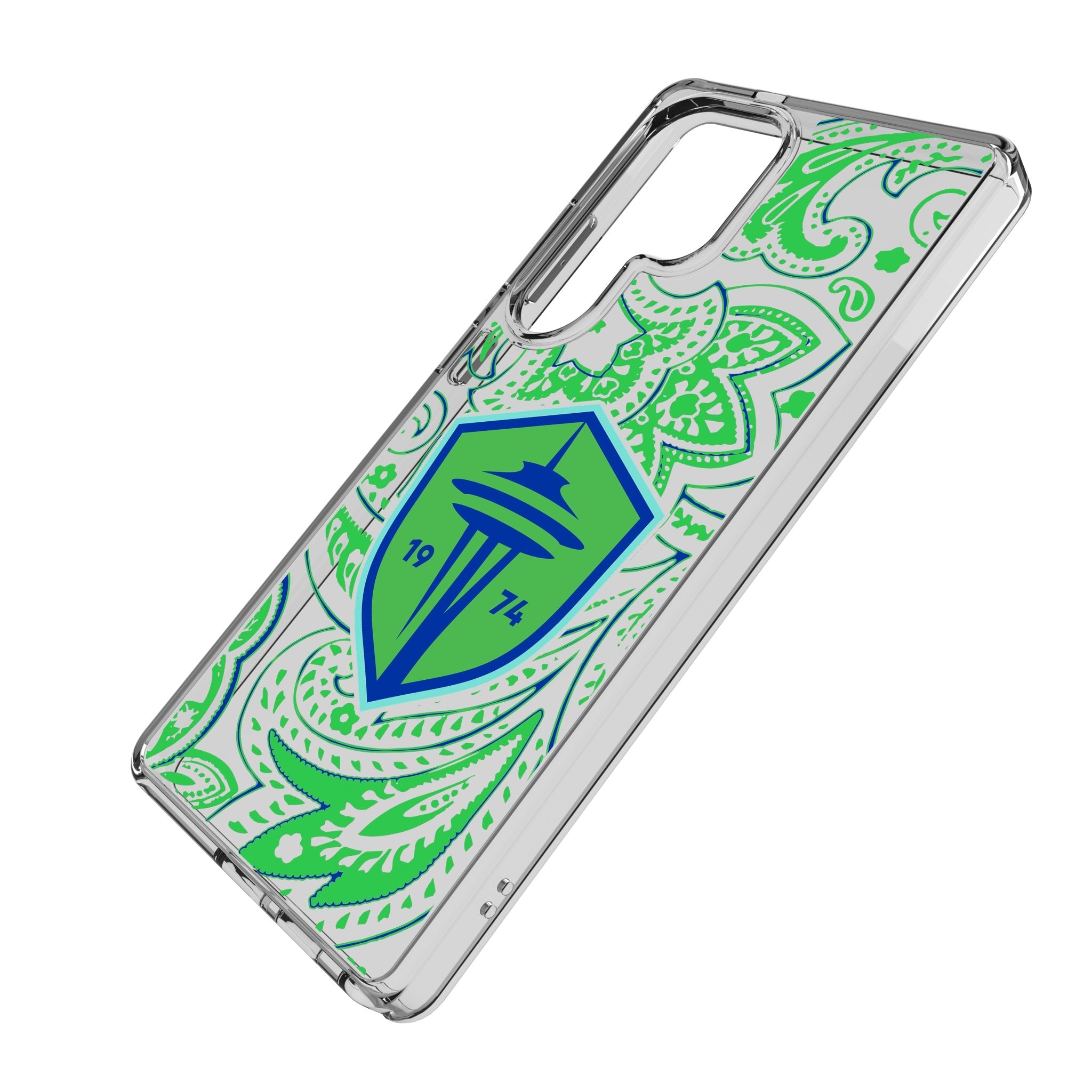Seattle Sounders FC Paisley Clear Phone Case for Samsung Galaxy