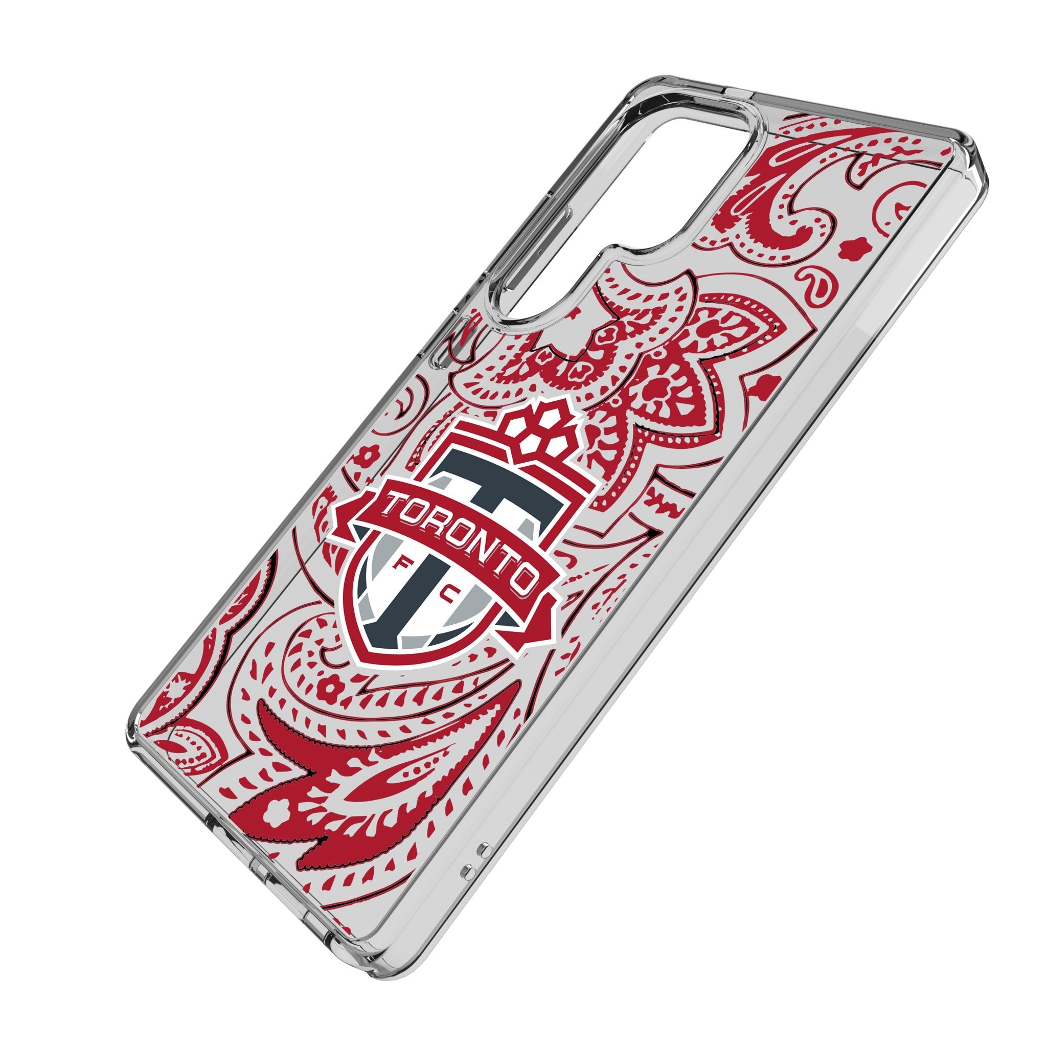 Toronto FC Paisley Clear Phone Case for Samsung Galaxy