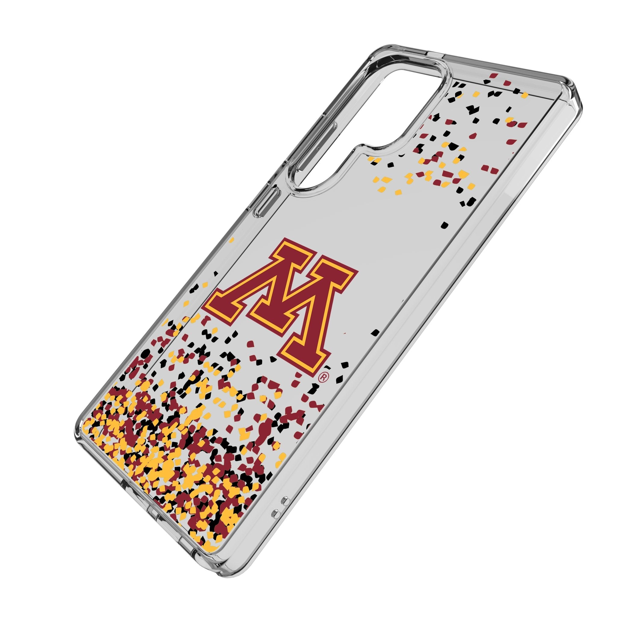 University of Minnesota Golden Gophers Confetti Clear Phone Case for Samsung Galaxy