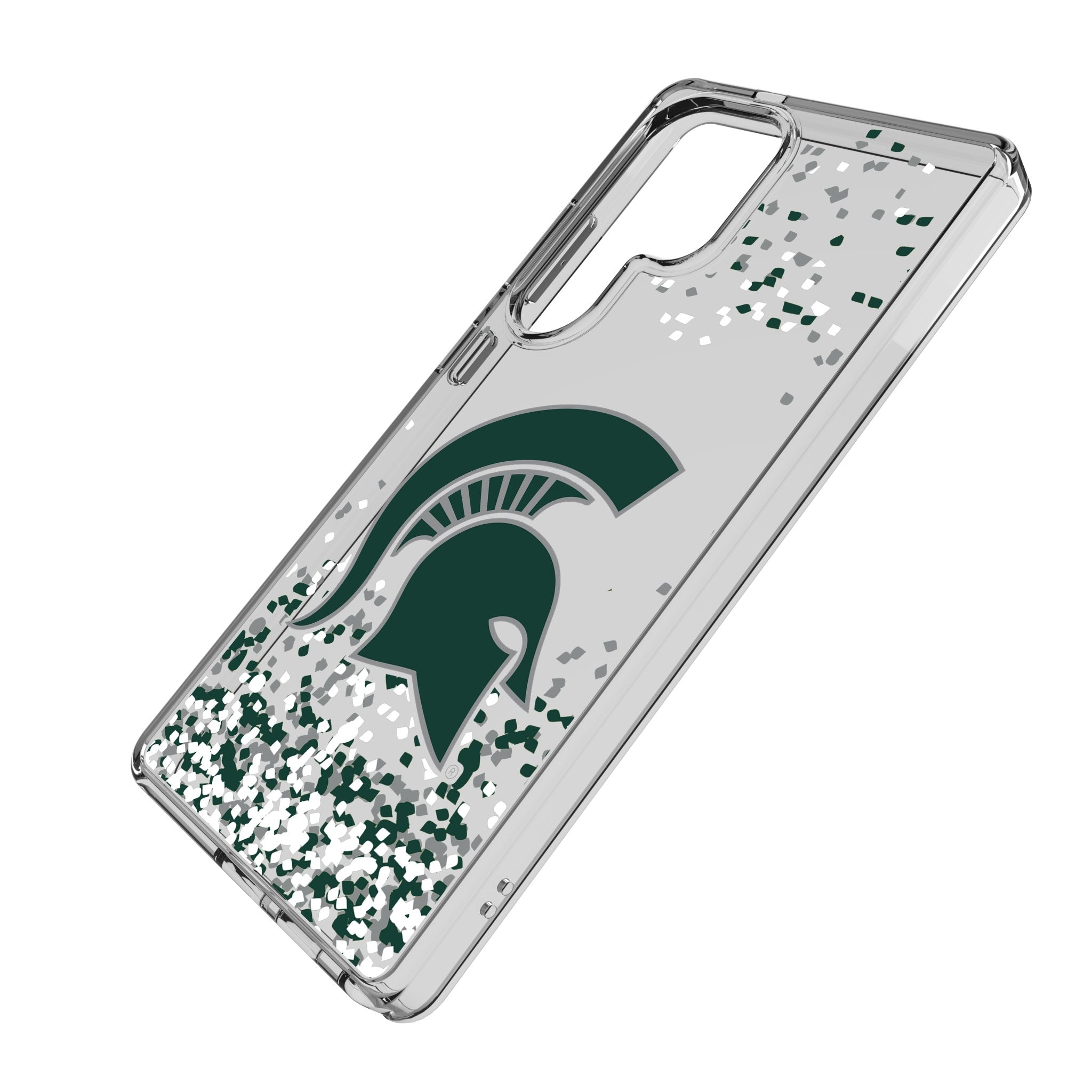 Michigan State University Spartans Confetti Clear Phone Case for Samsung Galaxy 2