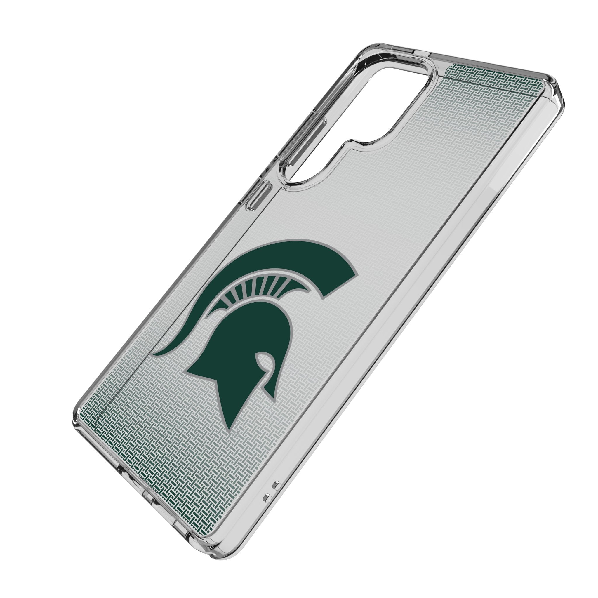Michigan State University Spartans Linen Clear Phone Case for Samsung Galaxy