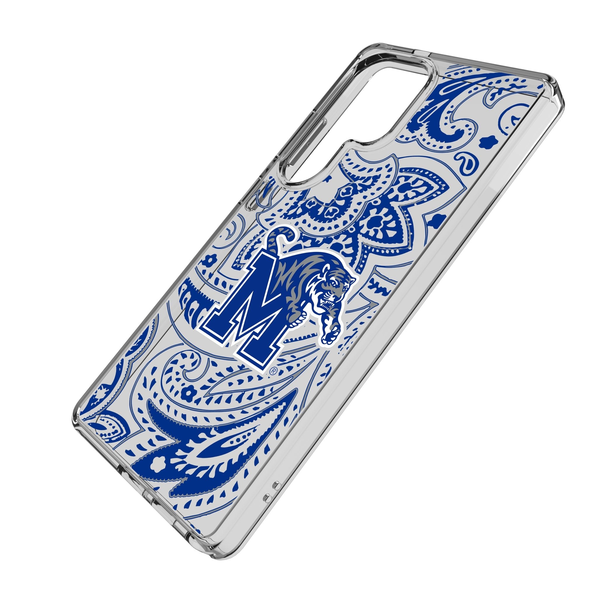 University of Memphis Tigers Paisley Clear Phone Case for Samsung Galaxy