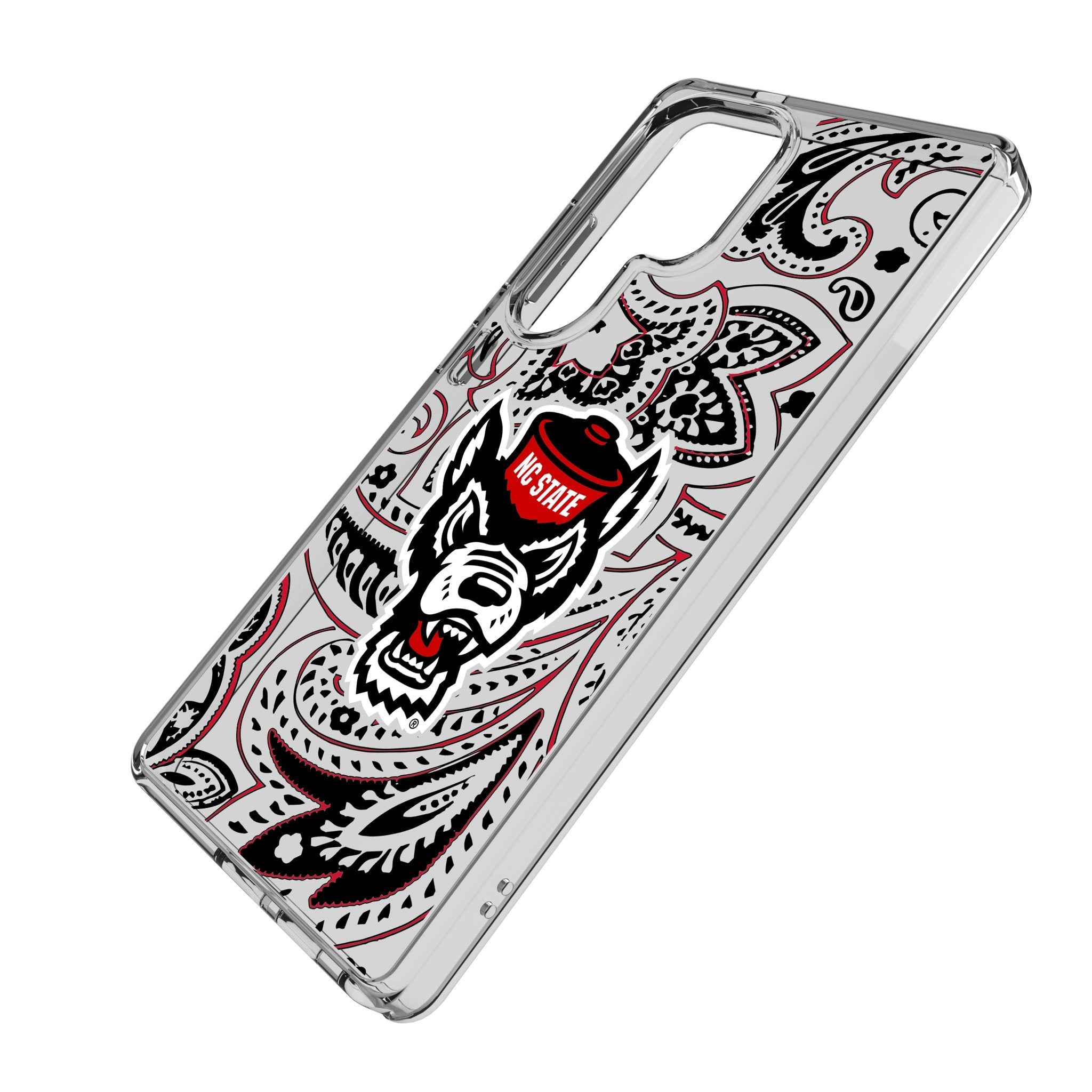 North Carolina State University Wolfpack Paisley Clear Phone Case for Samsung Galaxy