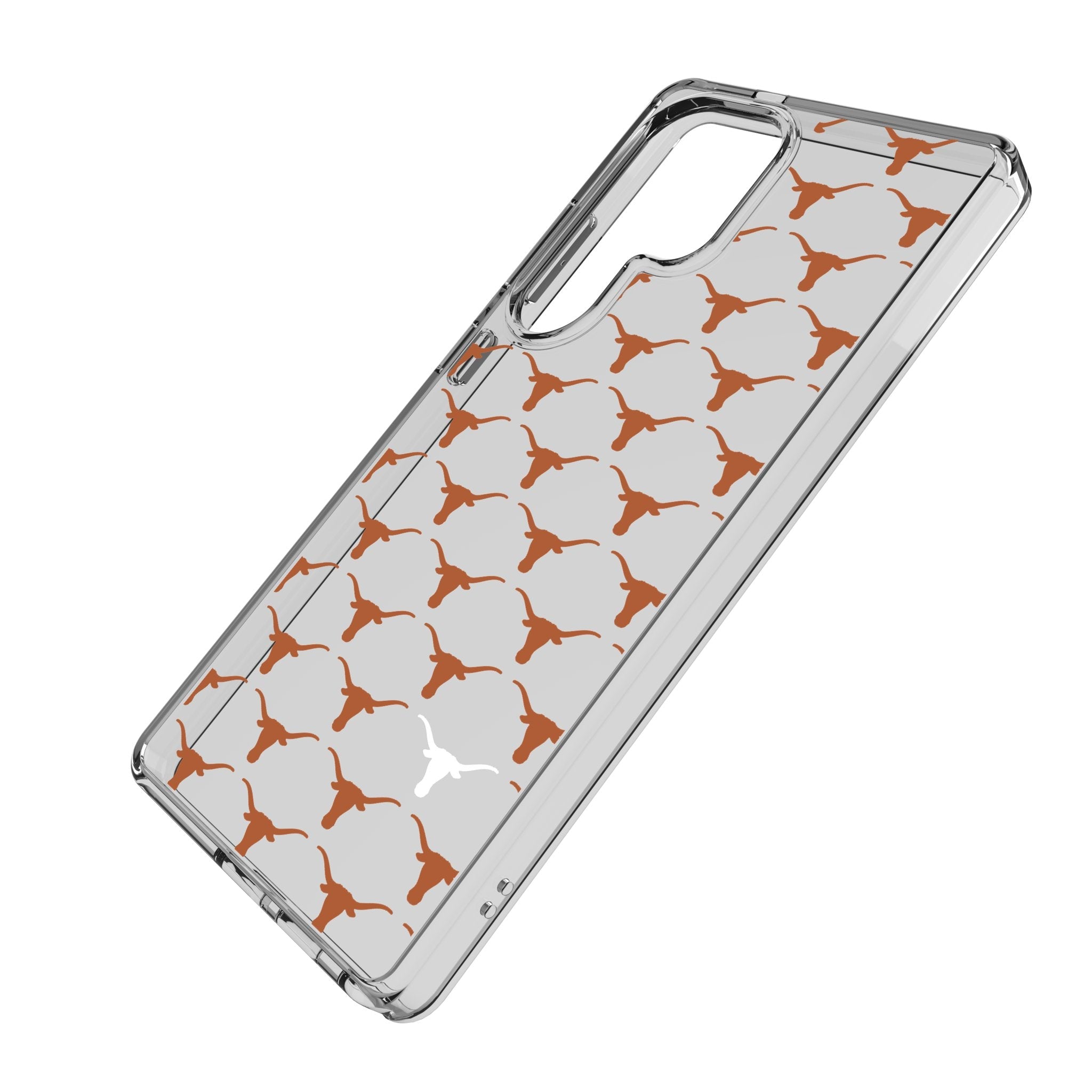 University of Texas Longhorns Fashion Pattern Clear Phone Case for Samsung Galaxy