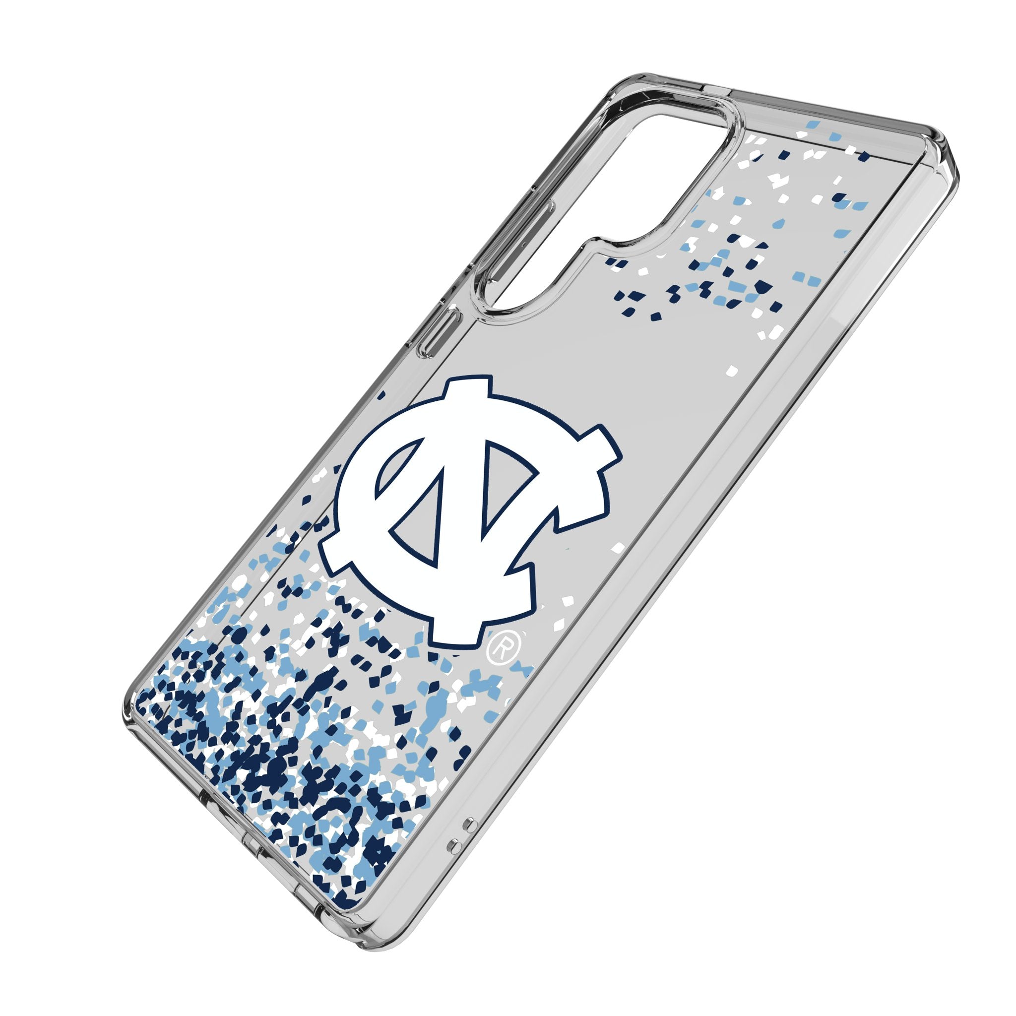 University of North Carolina Tar Heels Confetti Clear Phone Case for Samsung Galaxy