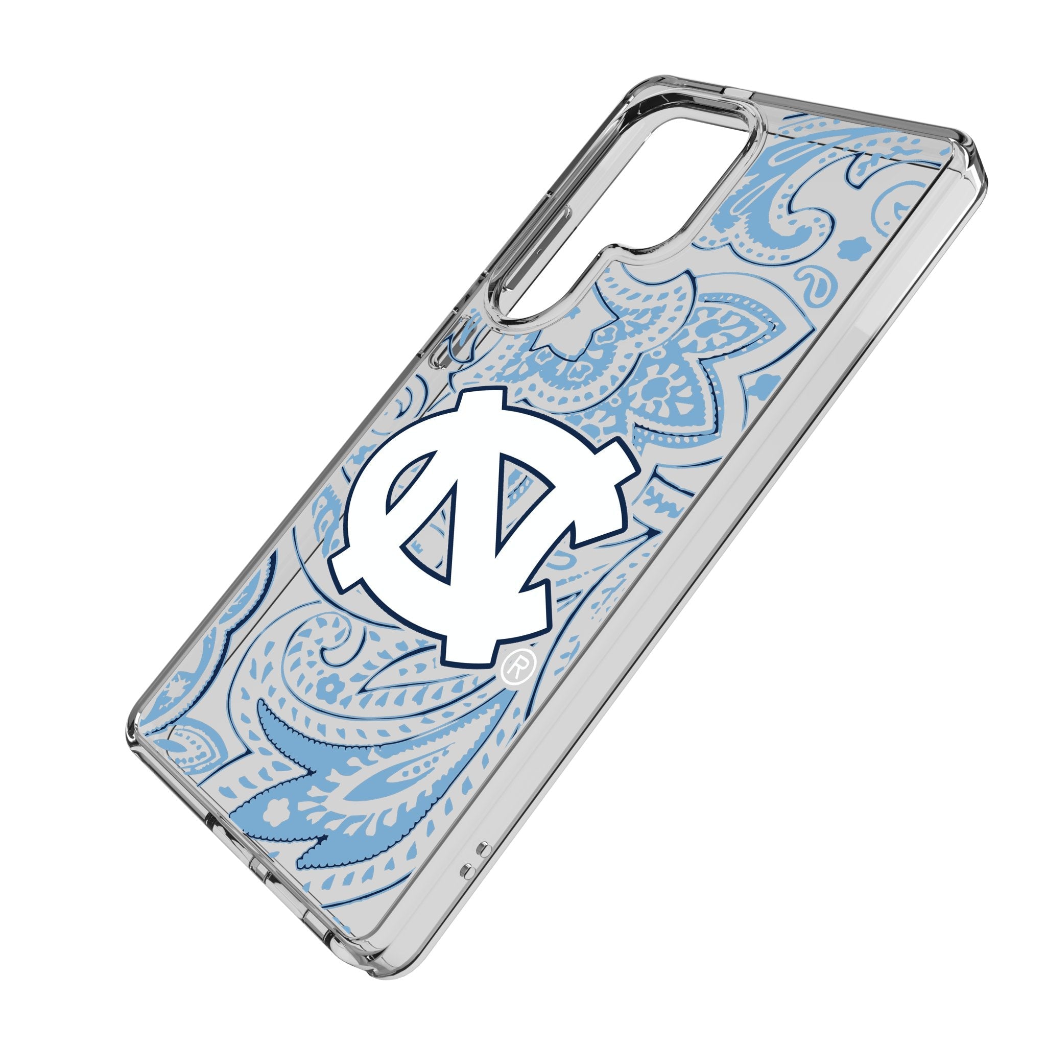 University of North Carolina Tar Heels Paisley Clear Phone Case for Samsung Galaxy