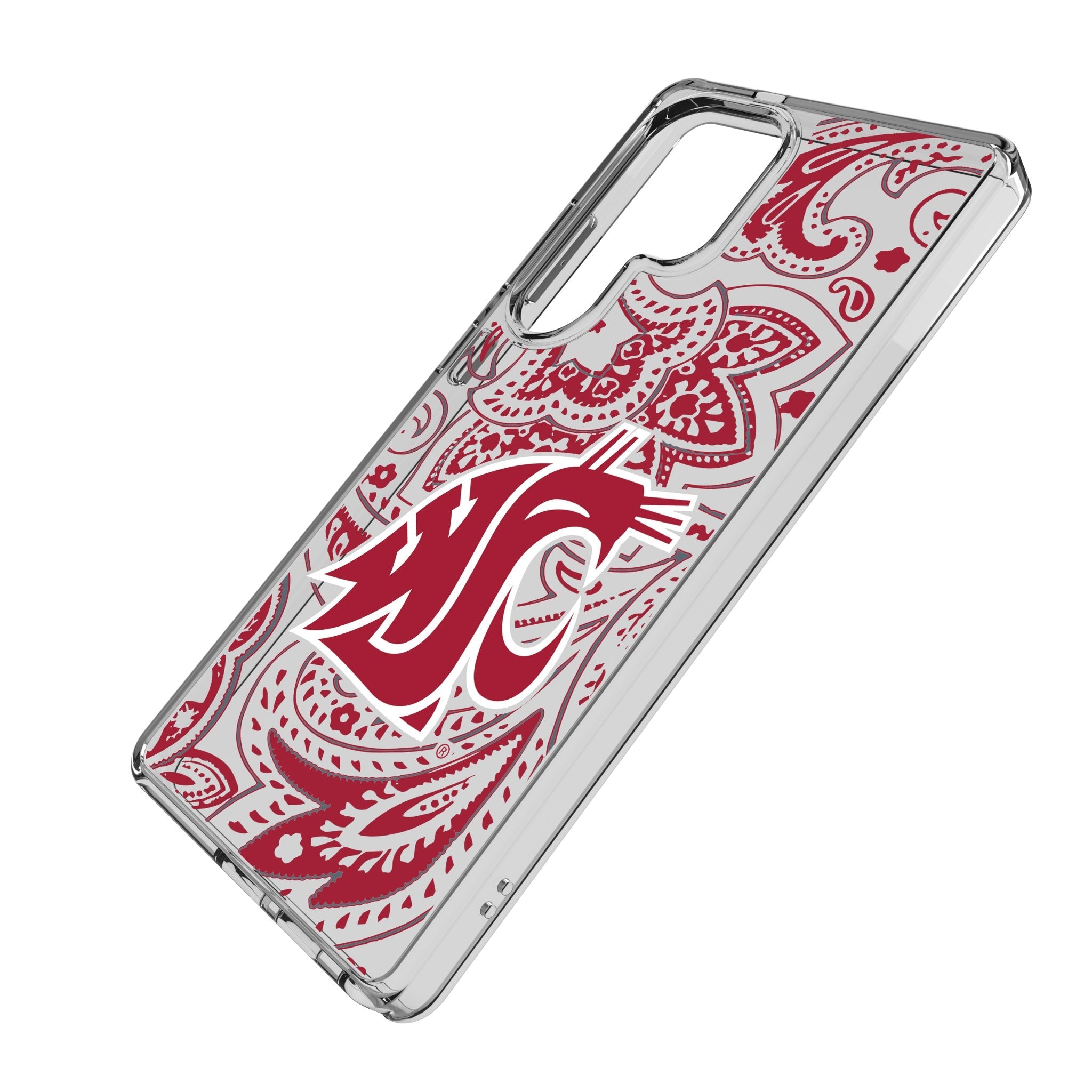Washington State University Cougars Paisley Clear Phone Case for Samsung Galaxy 2