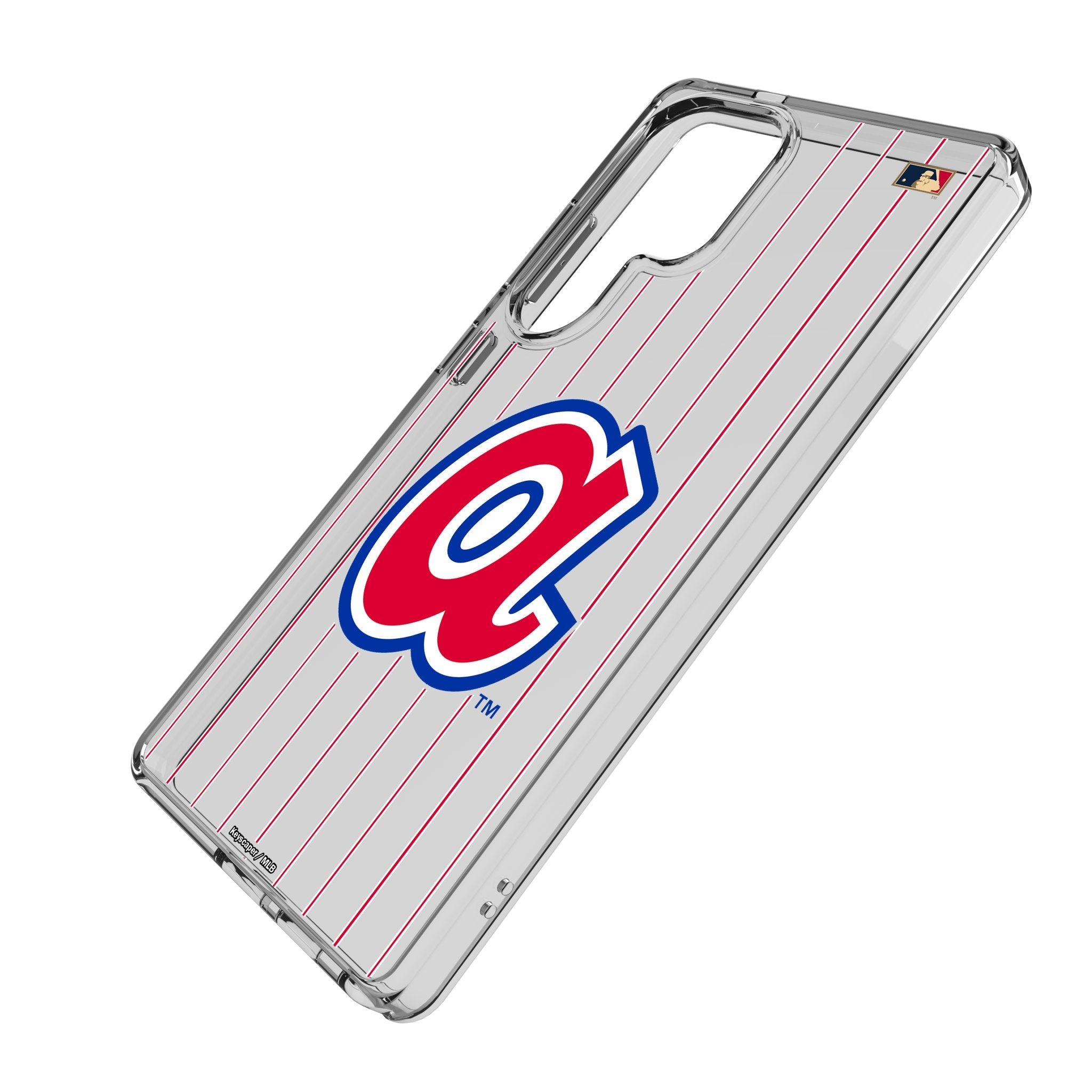 Atlanta Braves 1972-1980 - Cooperstown Collection Pinstripe Clear Phone Case for Samsung Galaxy 2