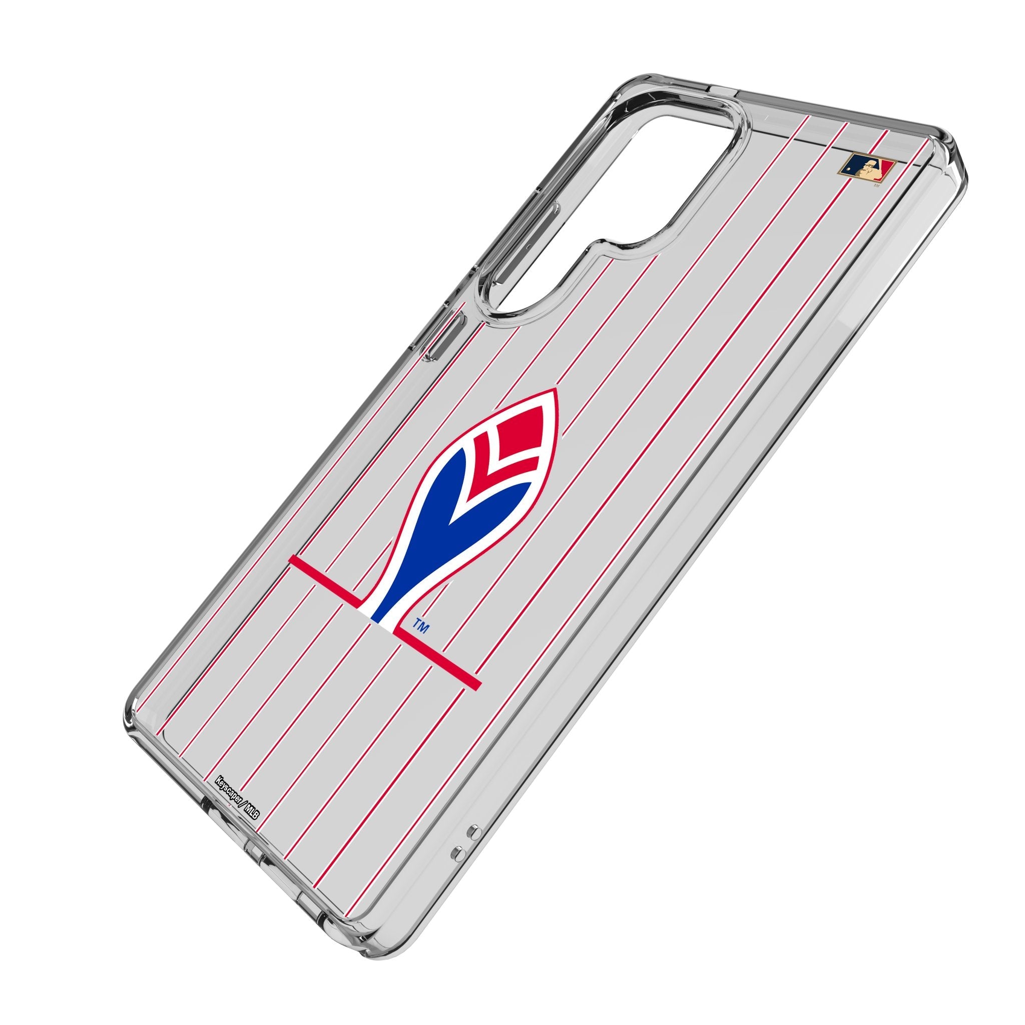 Atlanta Braves 1972-1975 - Cooperstown Collection Pinstripe Clear Phone Case for Samsung Galaxy 2