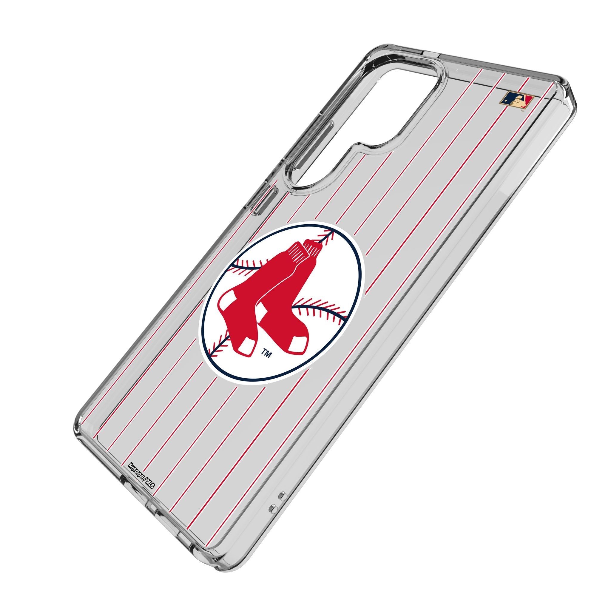 Boston Red Sox 1970-1975 - Cooperstown Collection Pinstripe Clear Phone Case for Samsung Galaxy