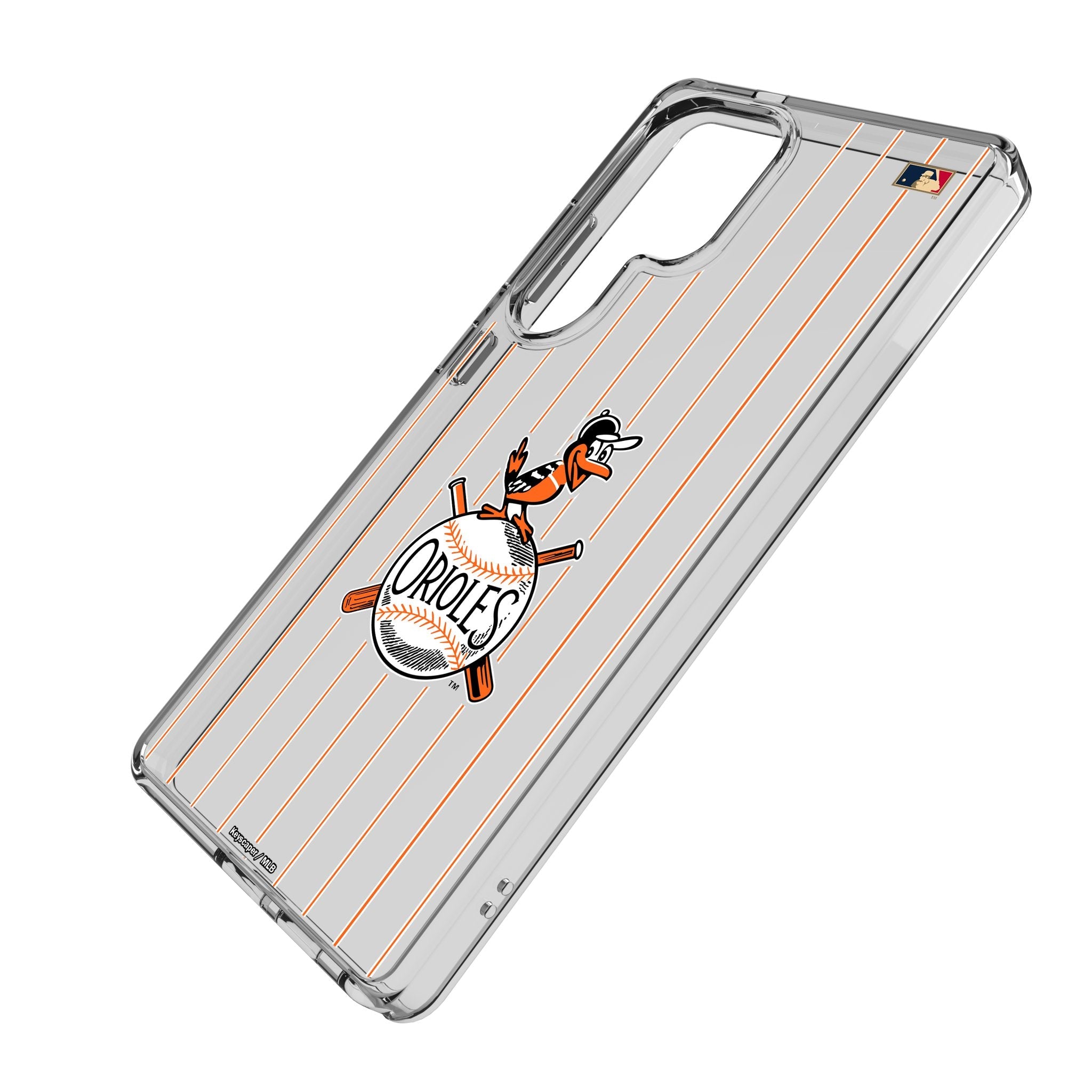 Baltimore Orioles 1954-1963 - Cooperstown Collection Pinstripe Clear Phone Case for Samsung Galaxy